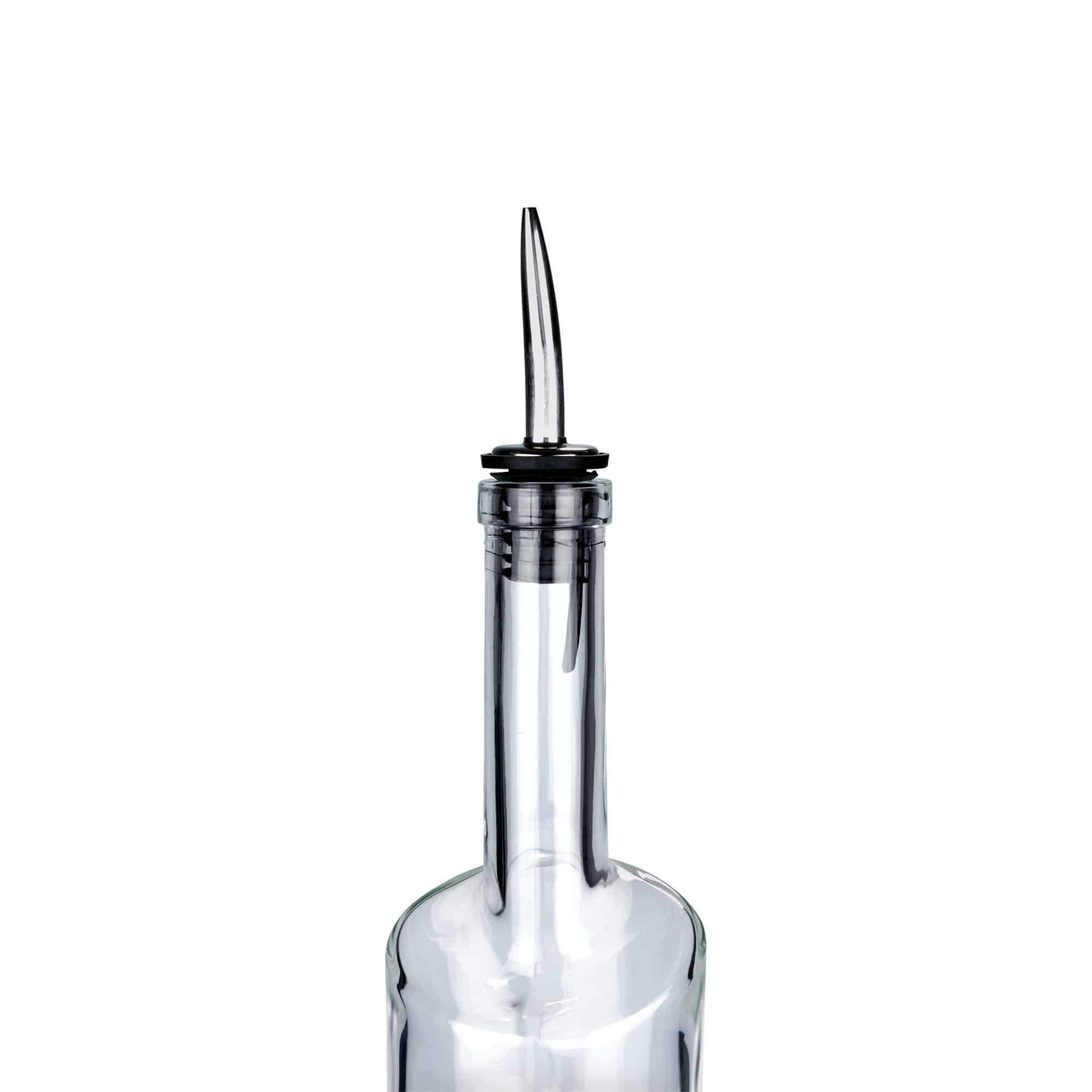 Vertedor Inox con cuello de terciopelo, acero inoxidable, plateado