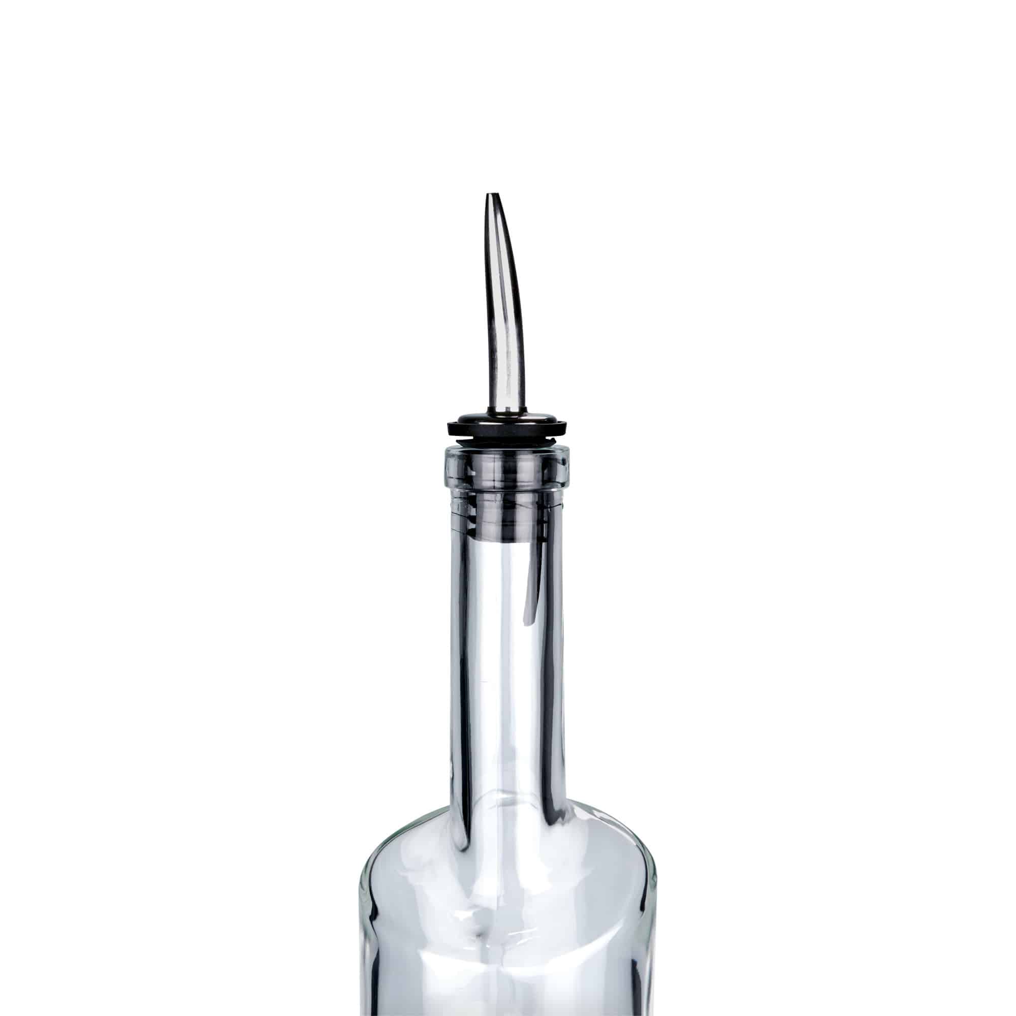 Vertedor Inox con cuello aterciopelado, acero inoxidable, plateado