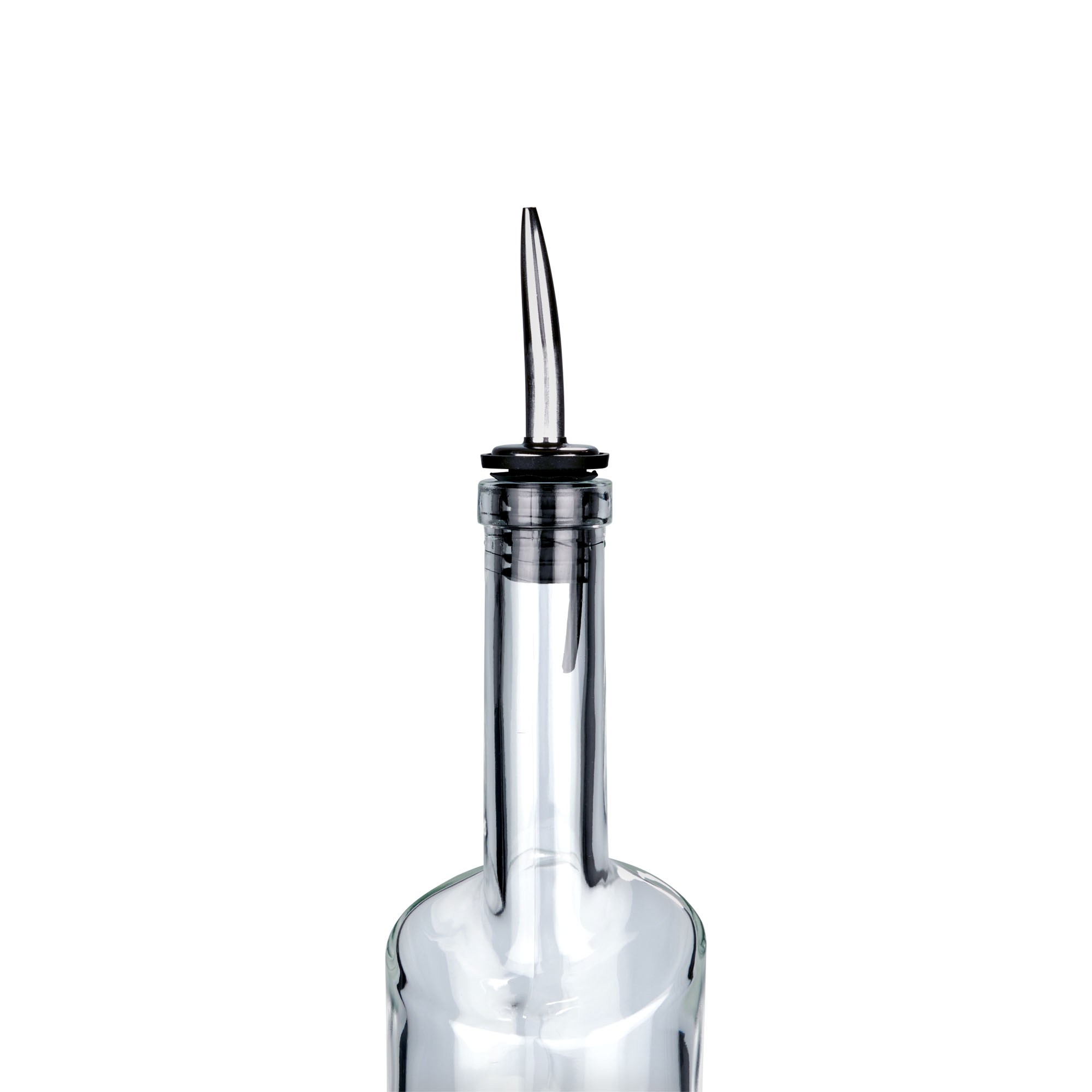 Vertedor Inox con cuello aterciopelado, acero inoxidable, plateado