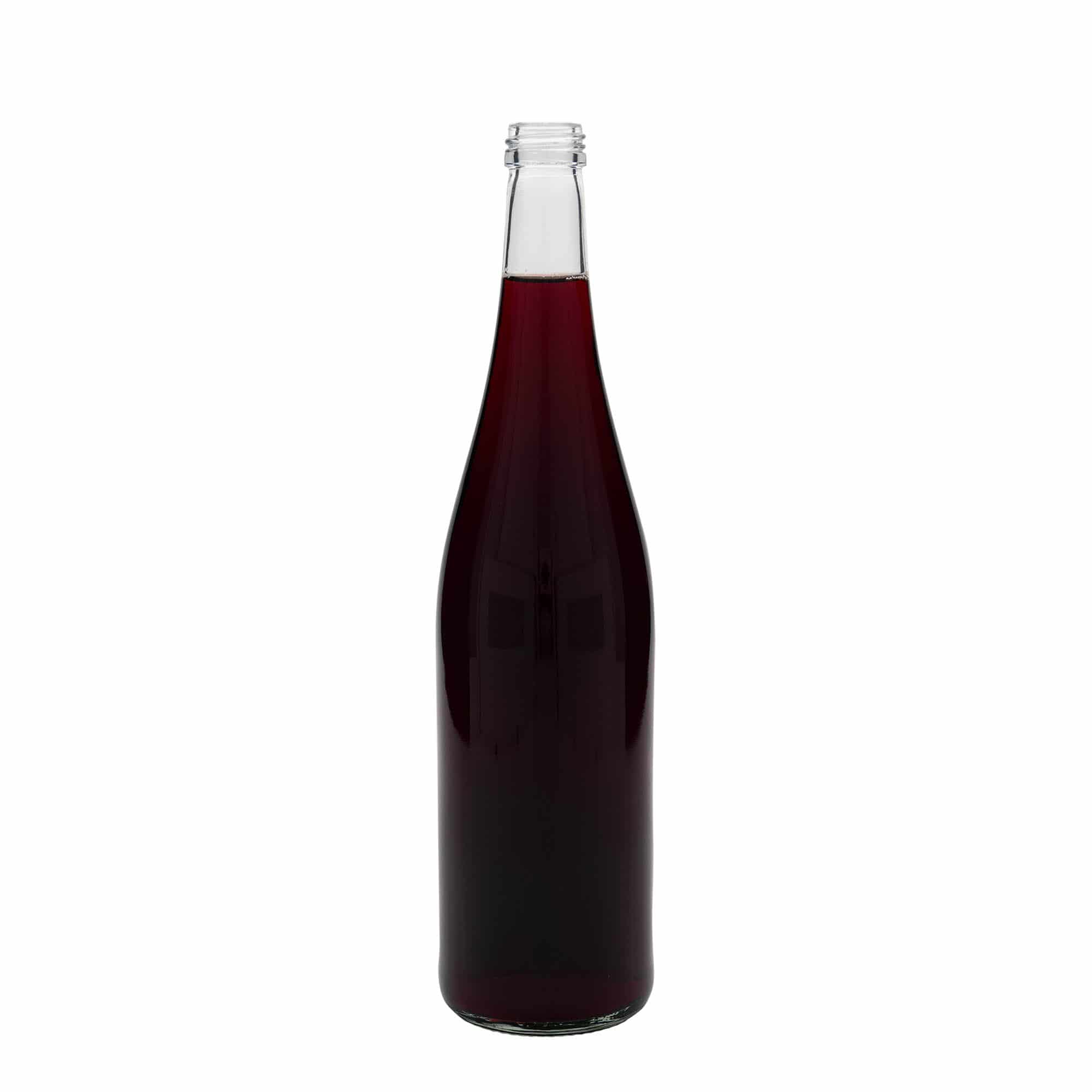 Botella de vidrio 'Weinschlegel' de 750 ml, boca: PP 28