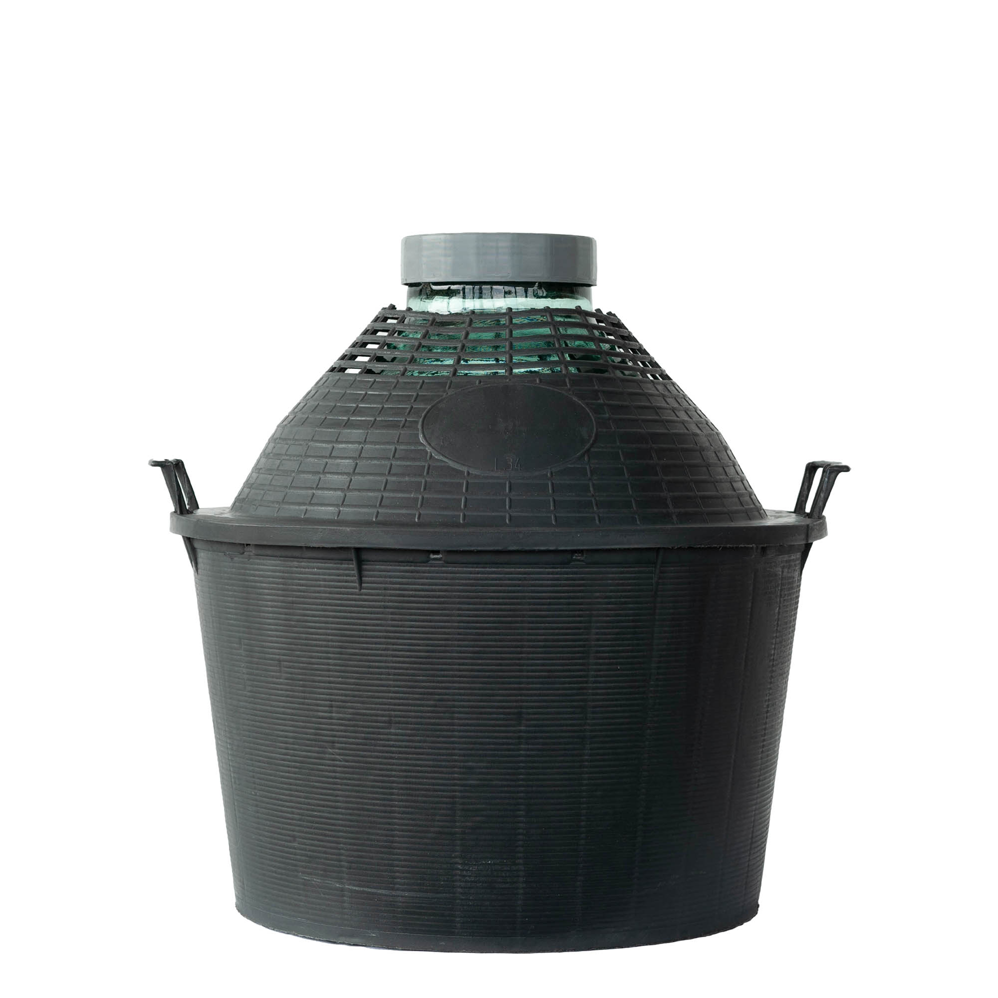 34 l botella de balón de cuello ancho, vidrio, boca: cierre de rosca 34 l botella de balón de cuello ancho, vidrio, boca: cierre de rosca