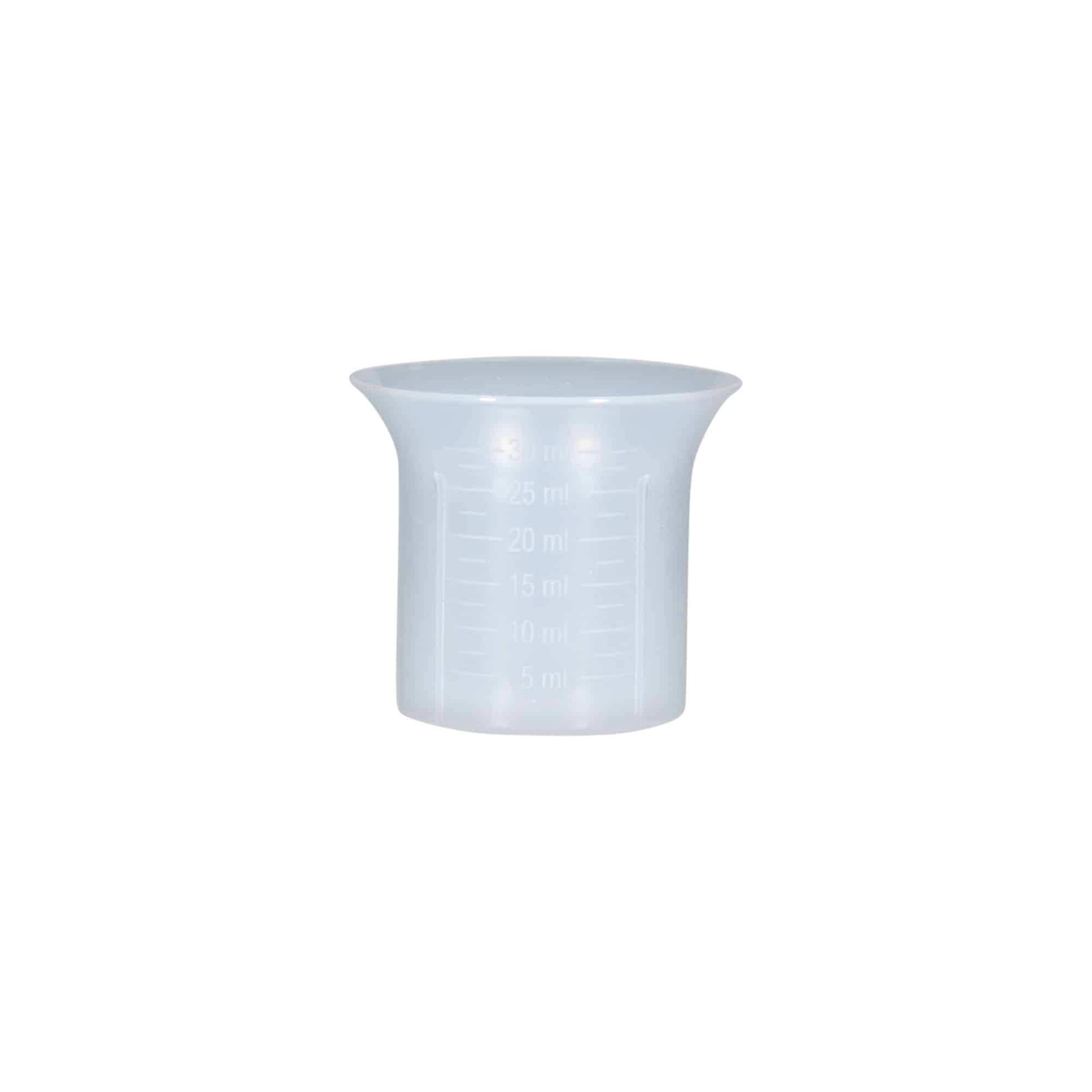 Vaso medidor 5-30 ml, plástico de PP
