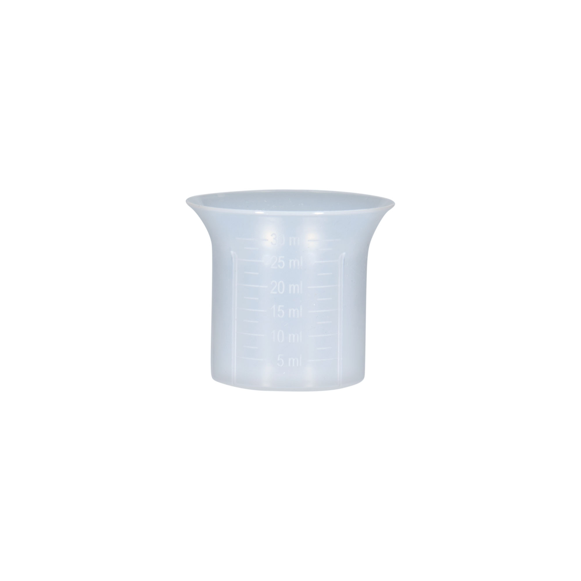 Vaso medidor 5-30 ml, plástico PP