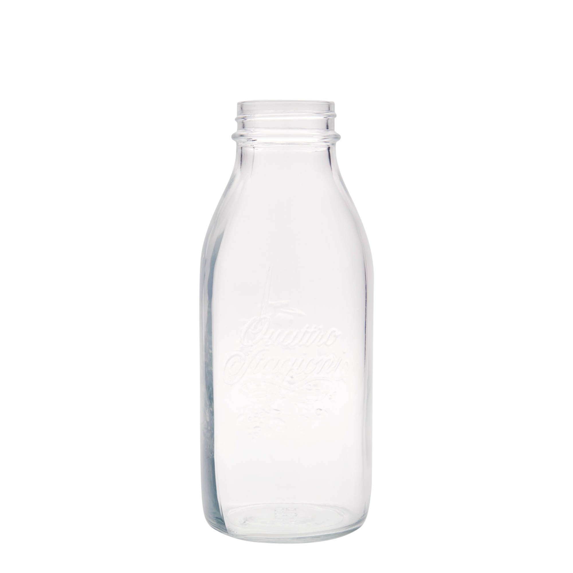 Botella de vidrio de 1.000 ml 'Quattro Stagioni', boca: cierre de rosca