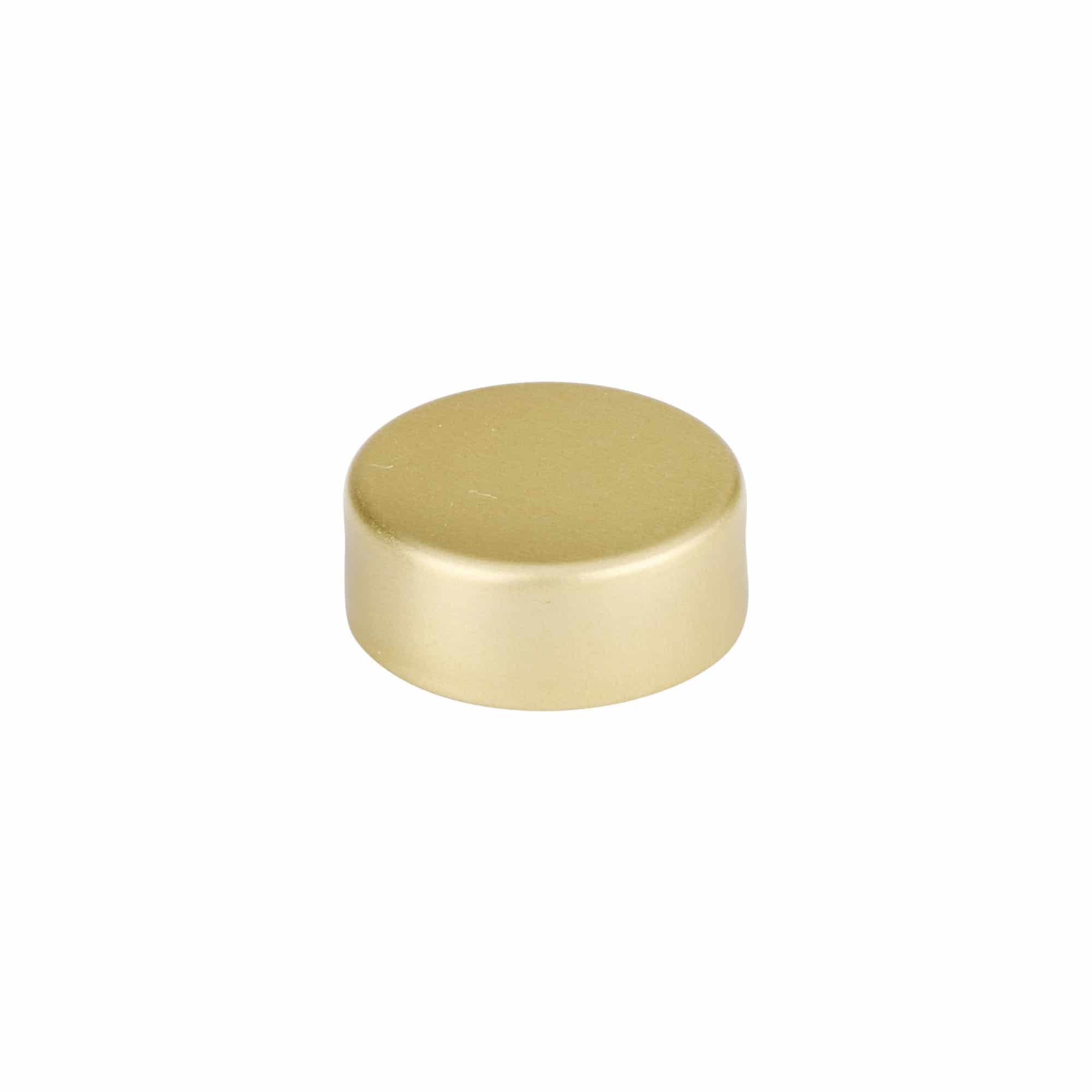 Tapón de rosca, metal, dorado, para boca: GPI 28/400
