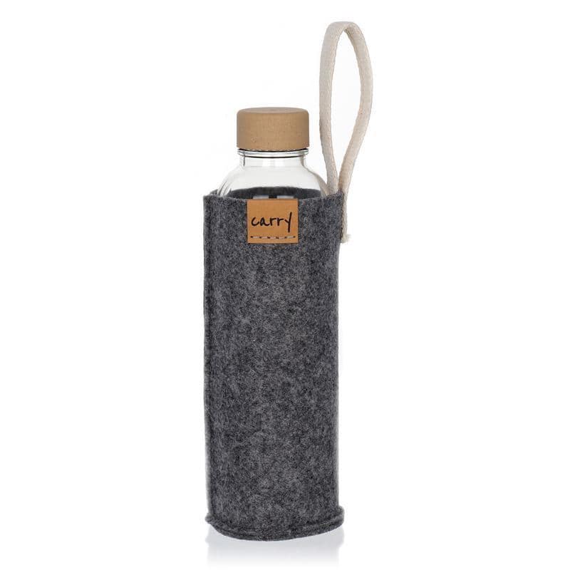 Funda para botella 'CARRY Sleeve', textil, gris