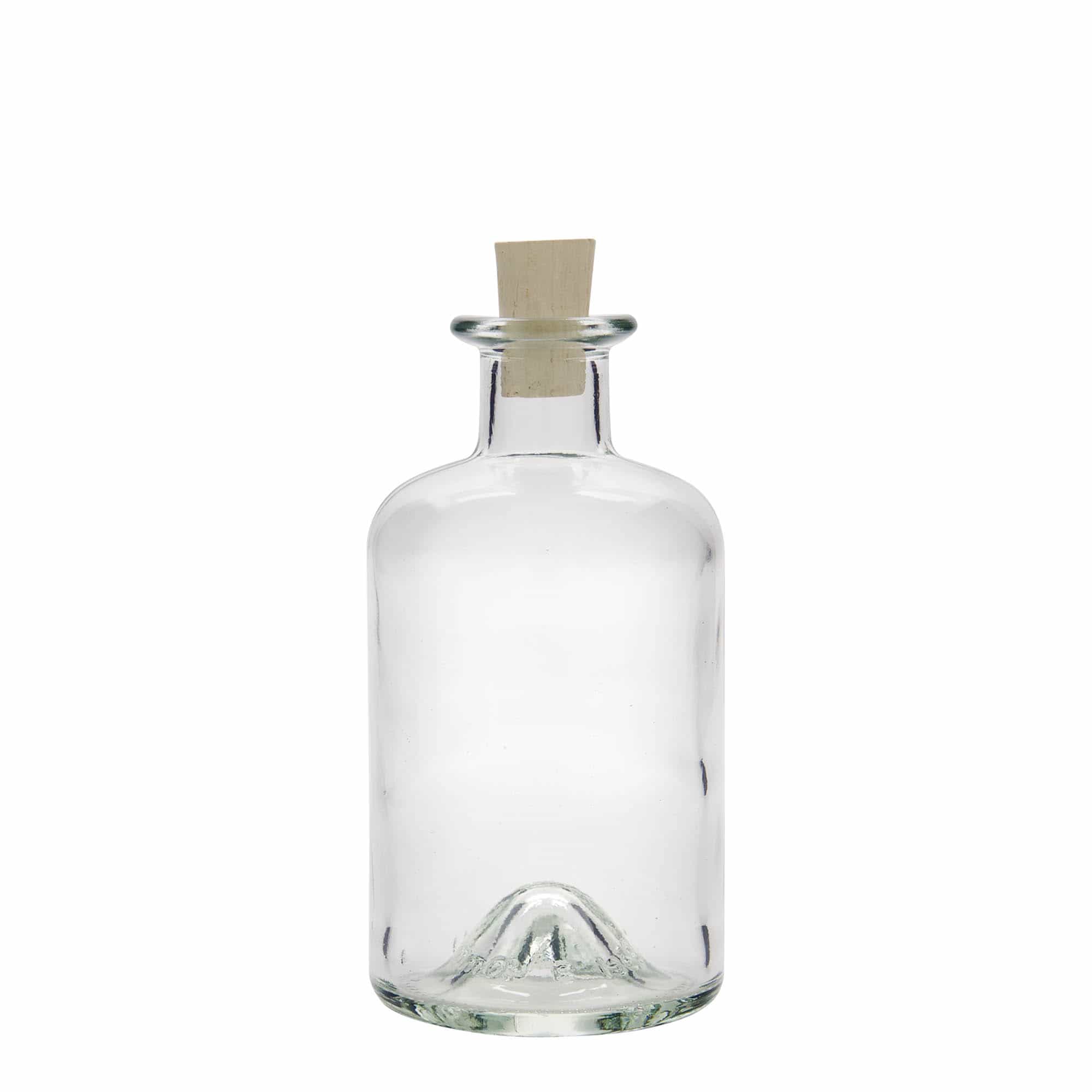 Botella de vidrio de farmacia de 350 ml, boca: corcho