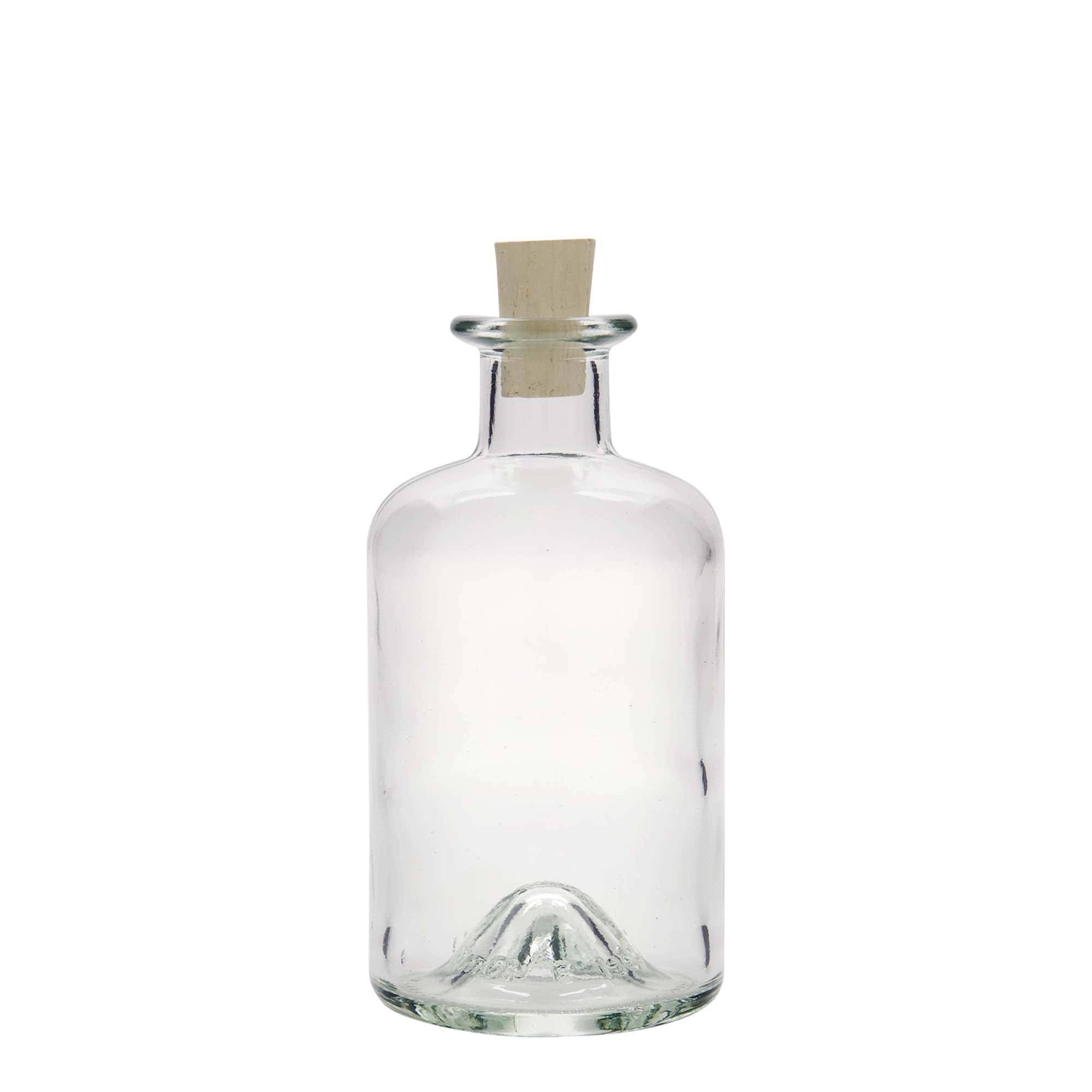 Botella de vidrio de 350 ml para farmacéutico, boca: corcho
