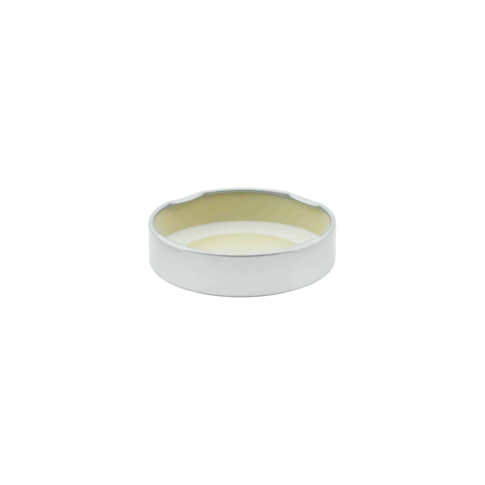 Tapa Deep-Twist-Off, hojalata, plateado, para boca: Deep-TO 58