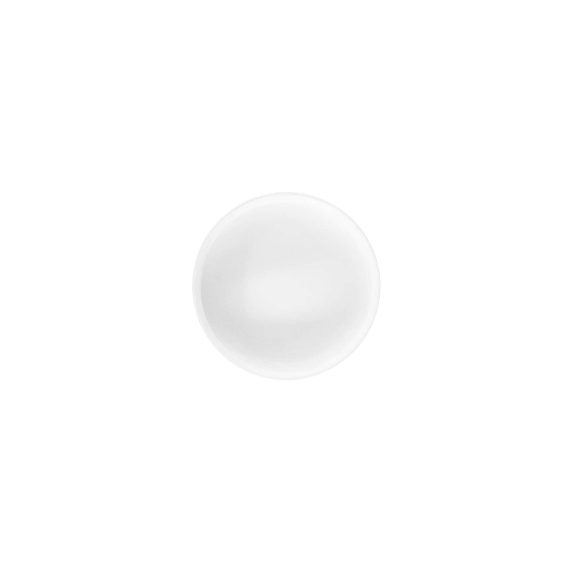 Tapón roscado 'White Line' 6 ml, plástico PP, blanco