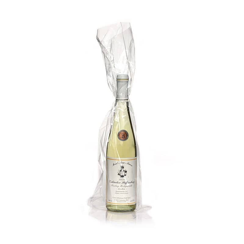 Bolsa para botella, cuadrada, plástico, transparente Bolsa para botella, cuadrada, plástico, transparente