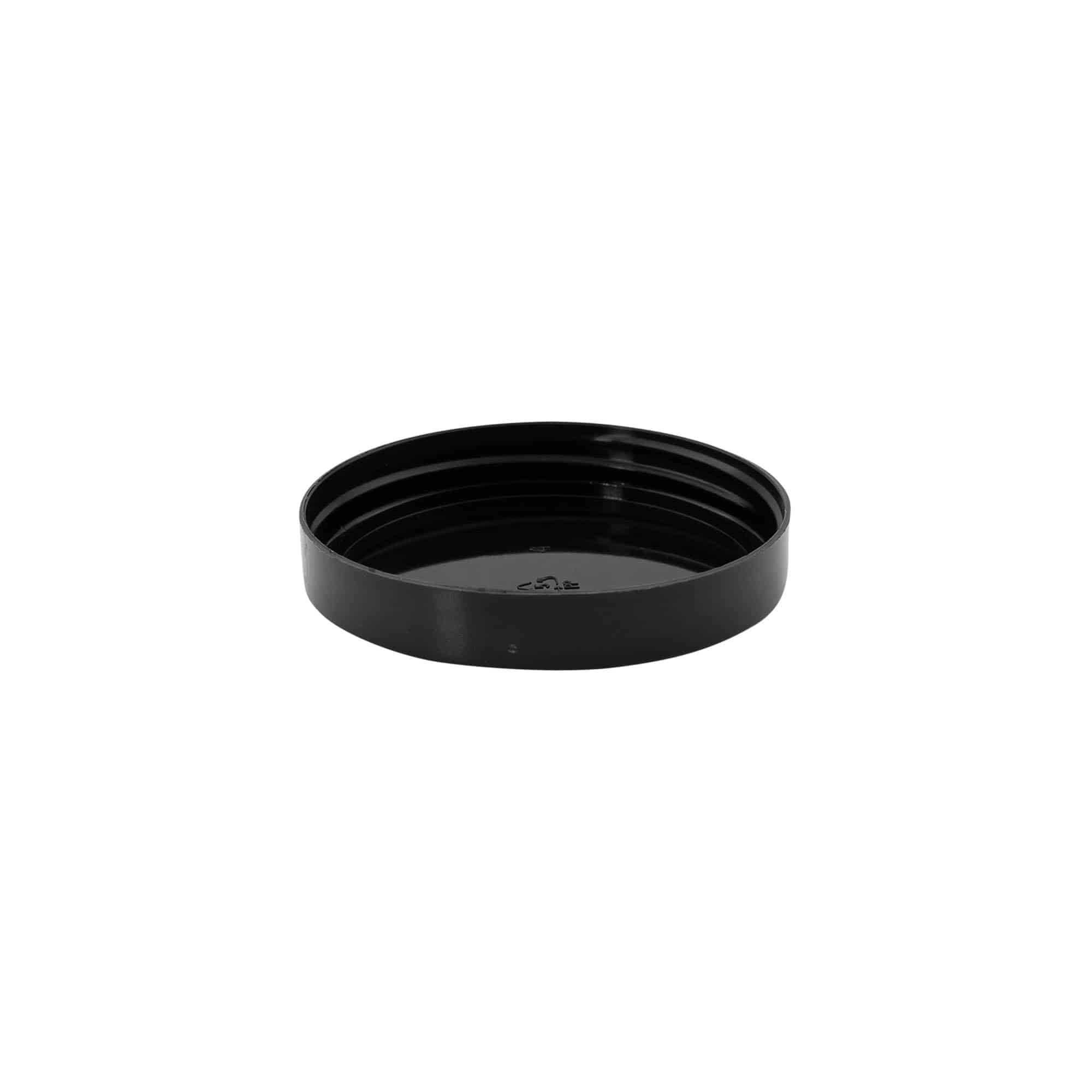 Tapa roscada, plástico PP, negro, para boca: 70/400