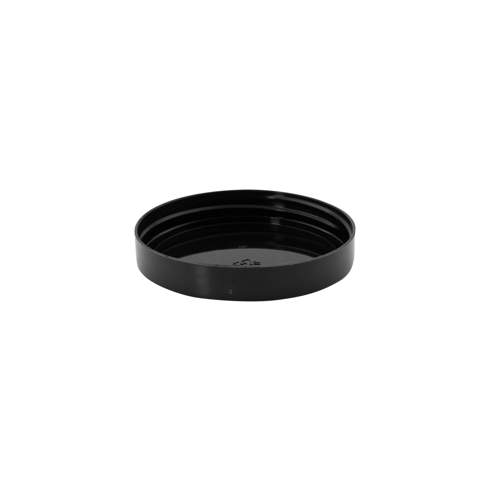 Tapa roscada, plástico PP, negro, para boca: 70/400
