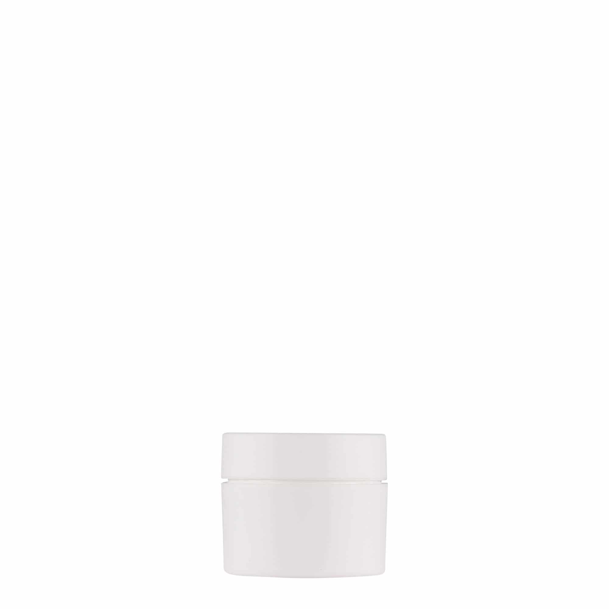 Bote de plástico 'Antonella' de 5 ml, PP, blanco, boca: tapón de rosca