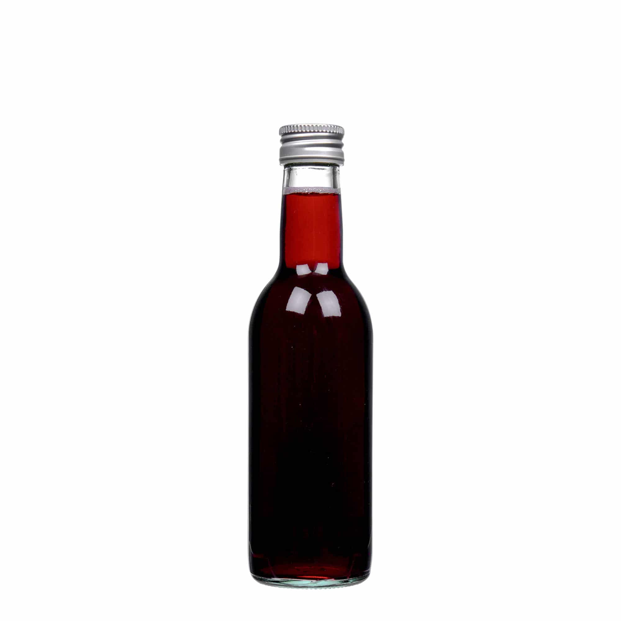 Botella de vidrio 'Bordeaux' de 250 ml, boca: PP 28