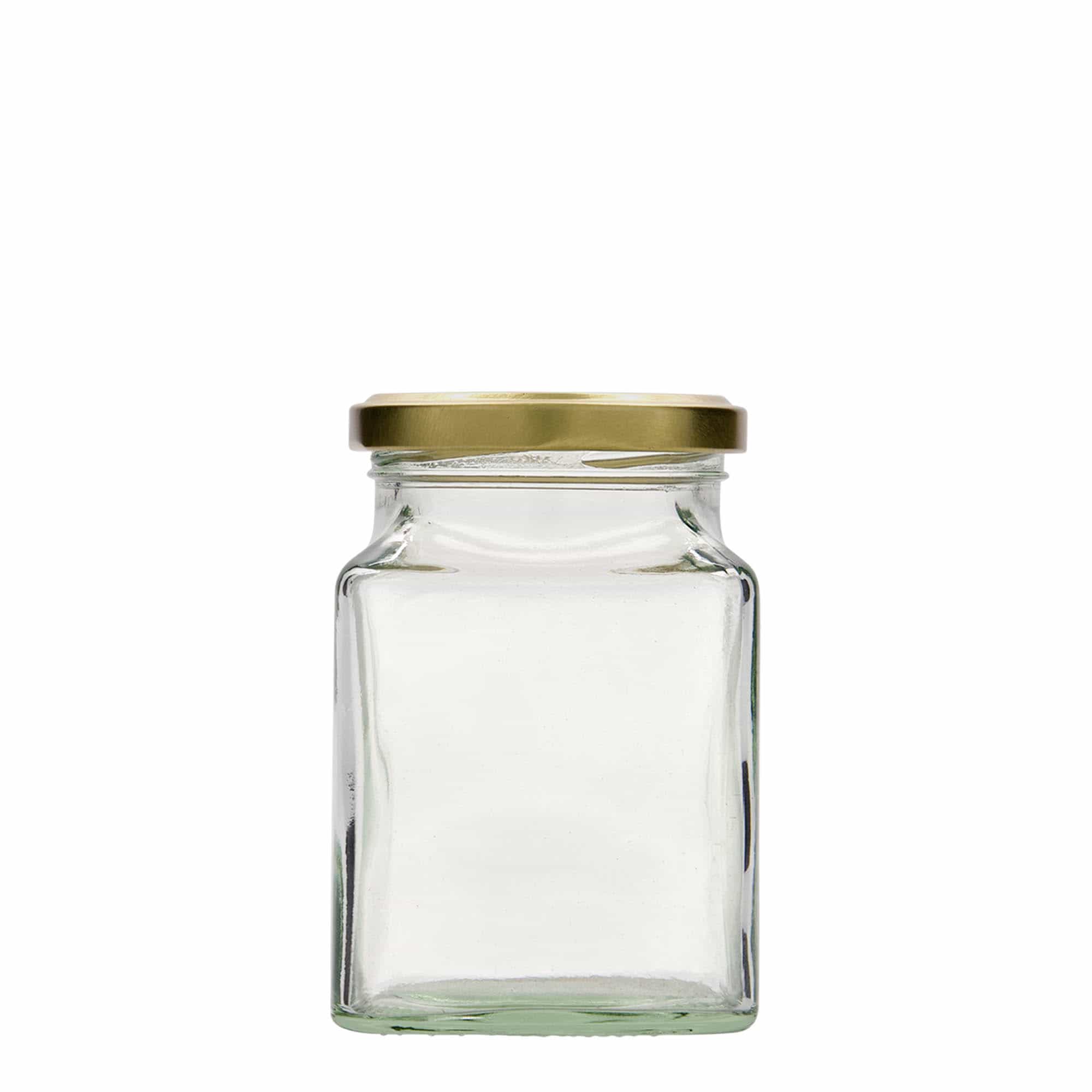 Tarro cuadrado de 314 ml, boca: Twist-Off (TO 63)