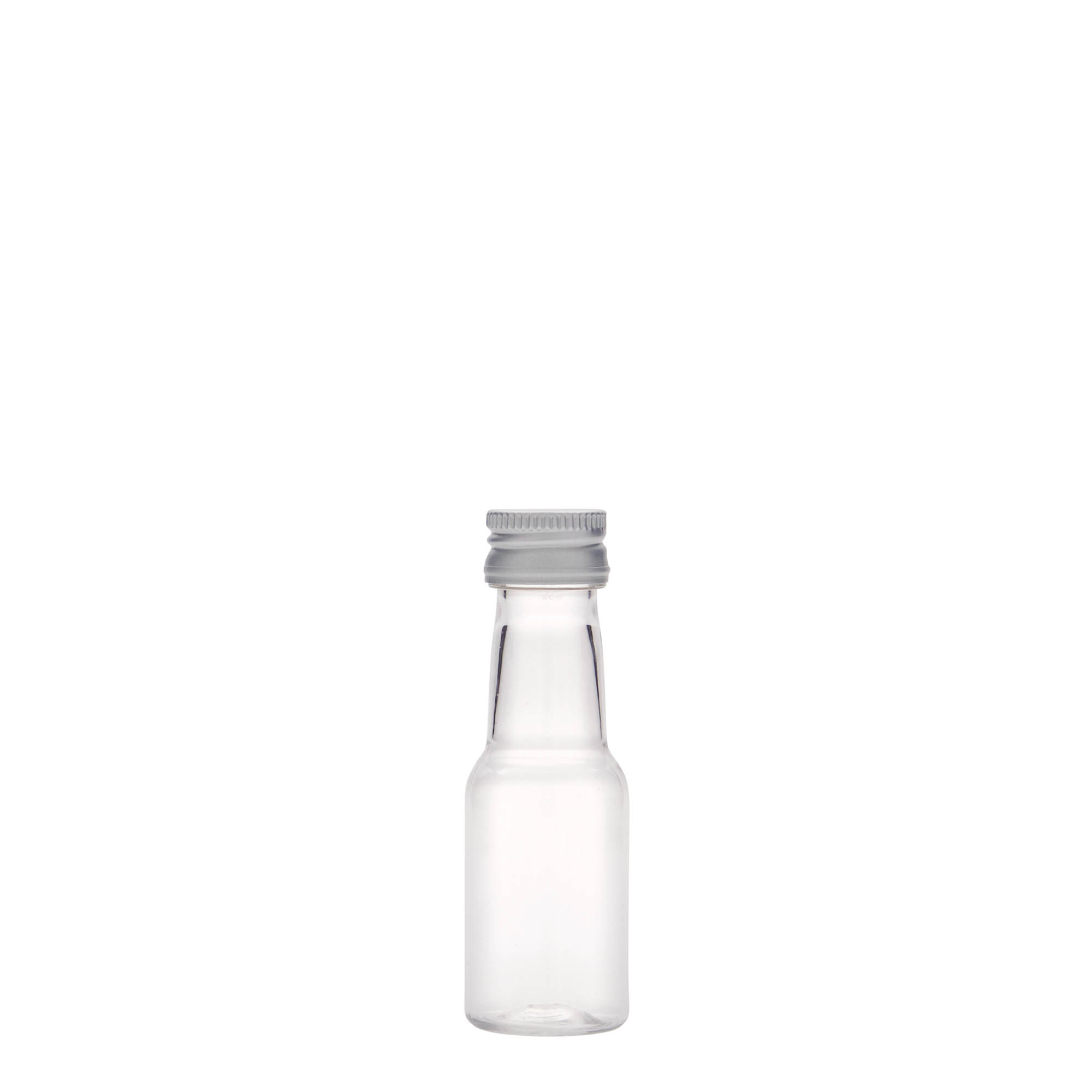 Botella PET de 20 ml 'Theo', plástico, boca: PP 18