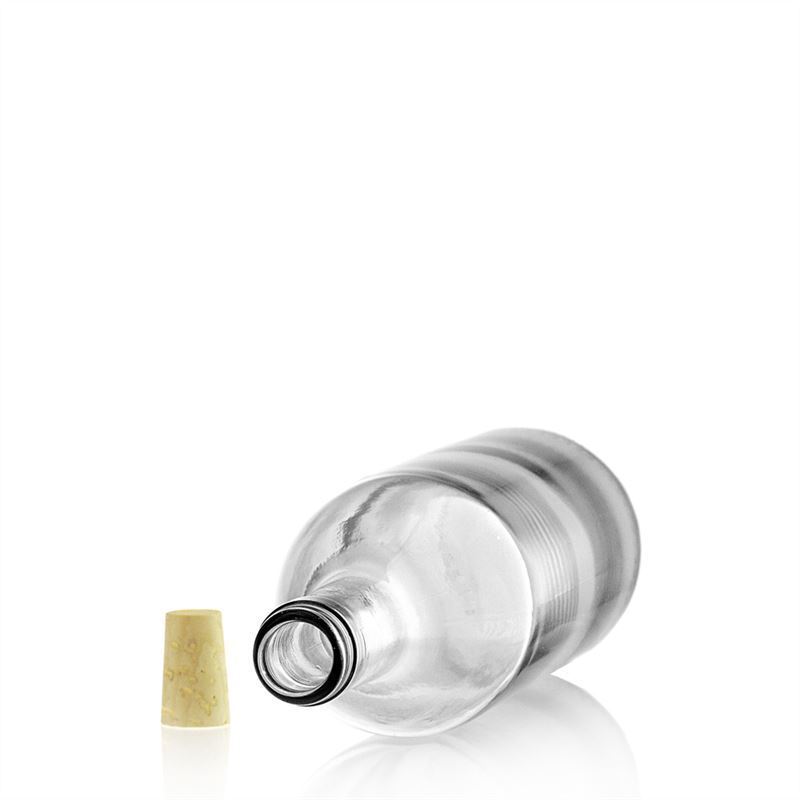 Botella de vidrio 'Bordeaux' de 750 ml, boca: corcho