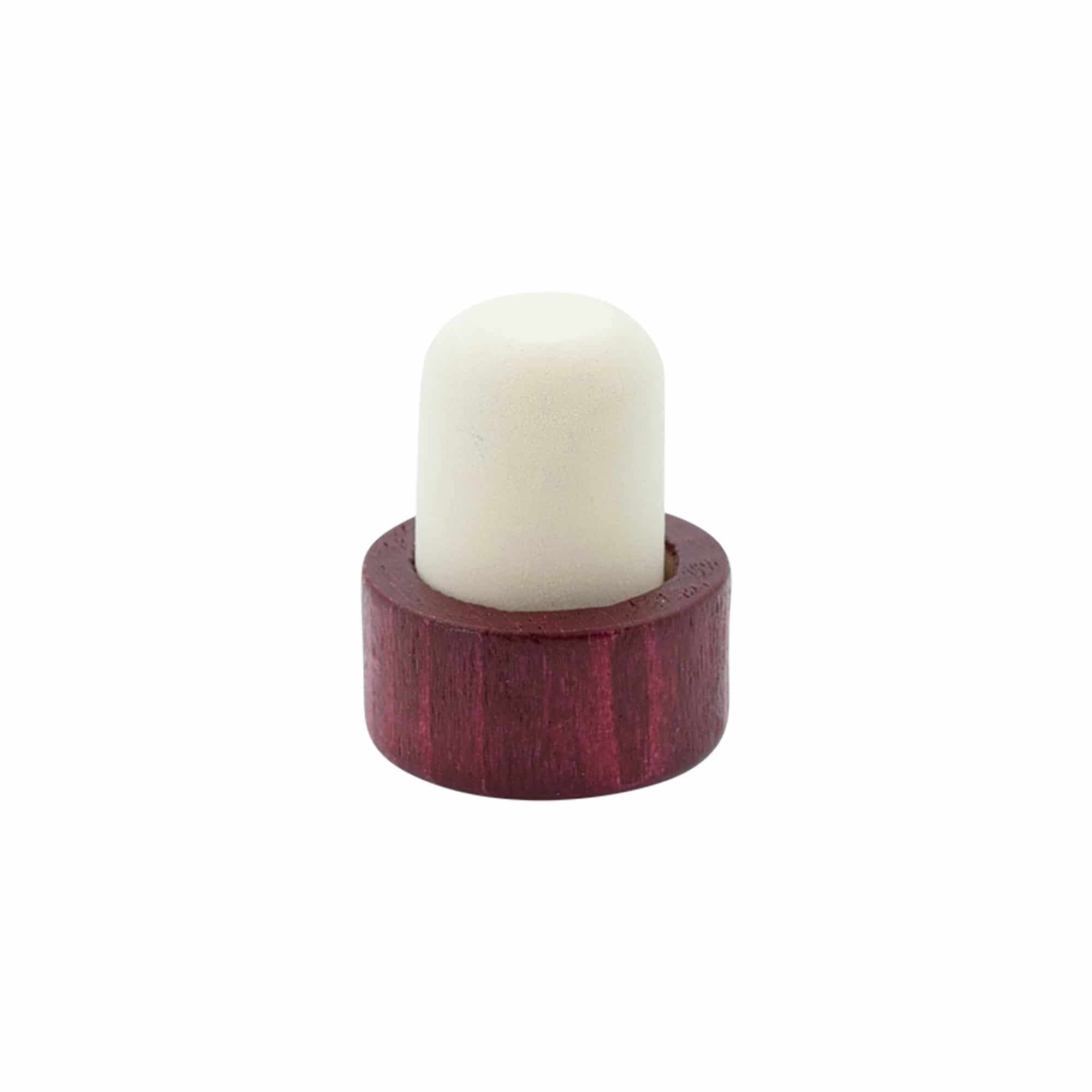 Corcho con cabeza de 19 mm, madera, rojo burdeos, para boca: corcho