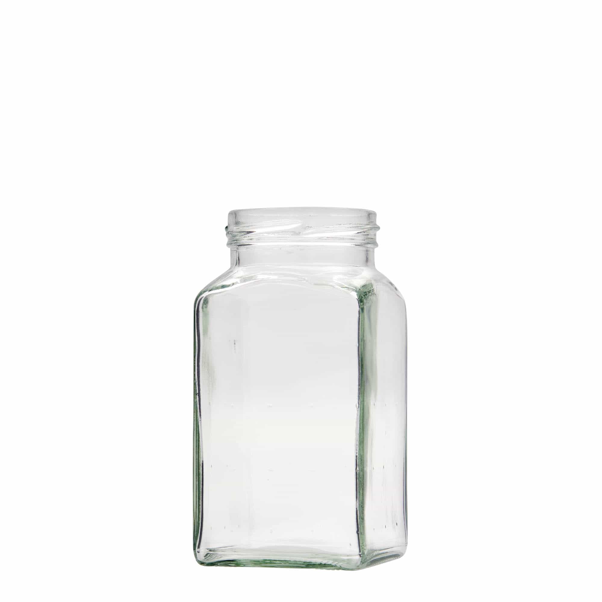 Tarro cuadrado de 312 ml, boca: Twist-Off (TO 58)