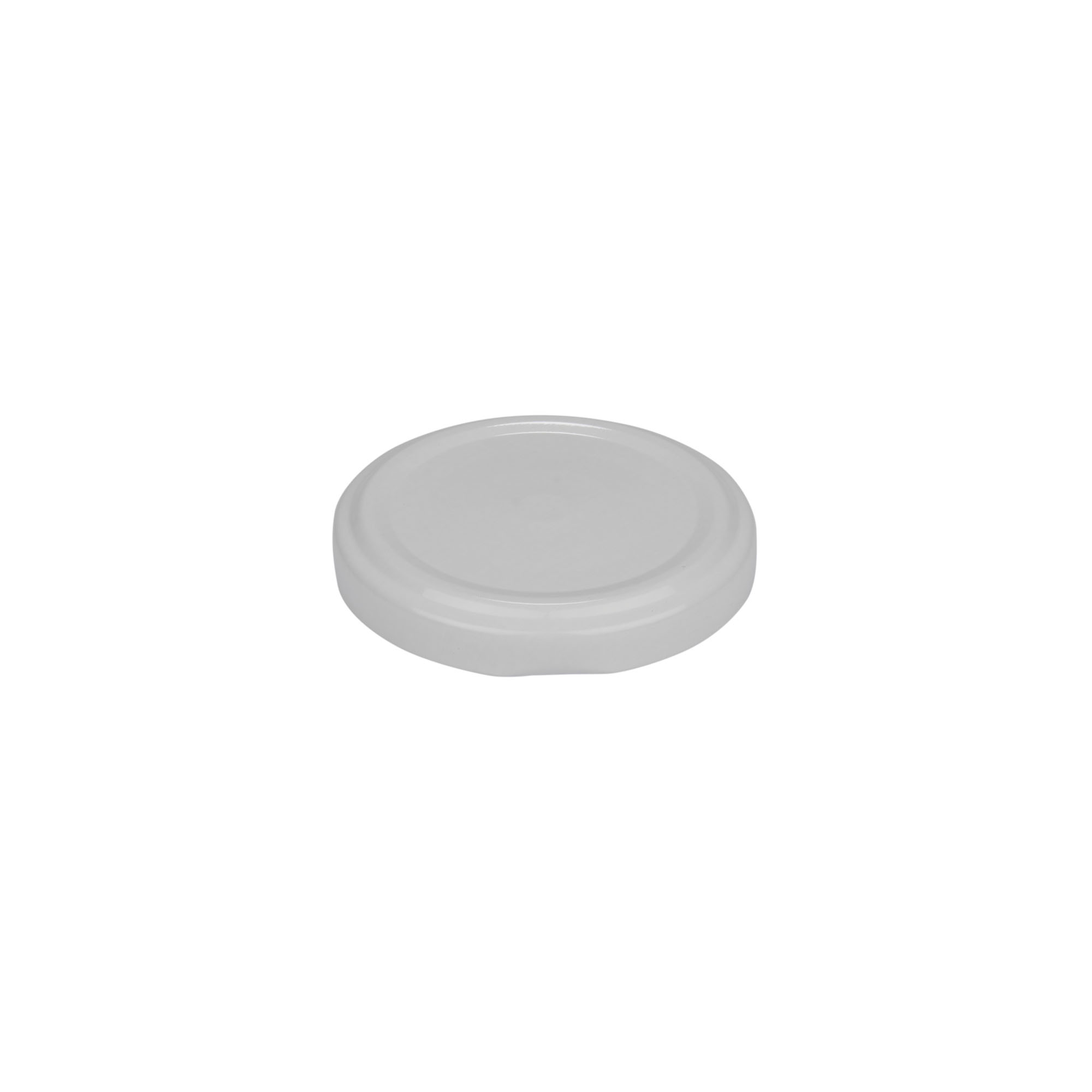 Tapa de rosca, hojalata, blanca, para boca: TO 58