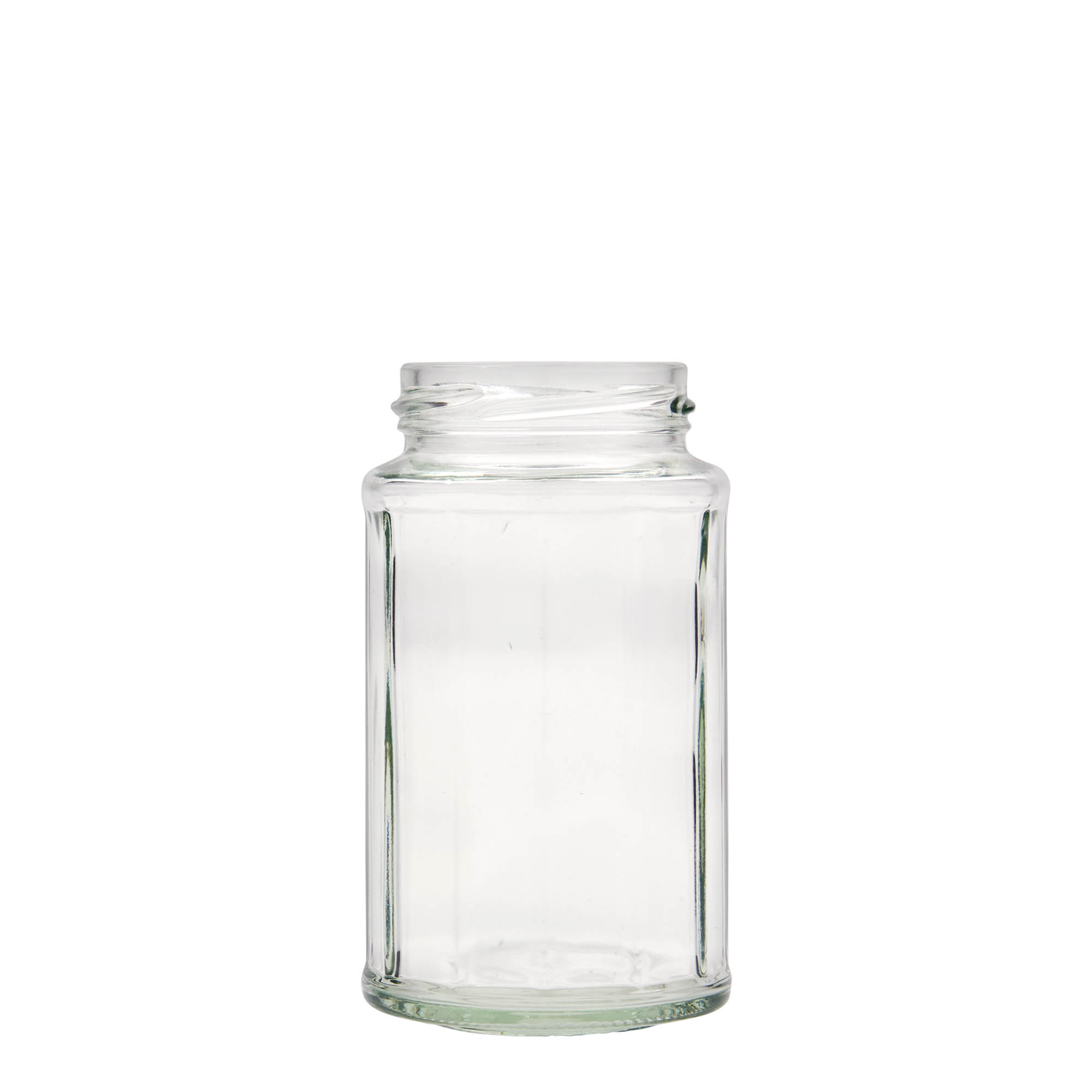 288 ml tarro hexagonal, doce lados, boca: Twist-Off (TO 58)
