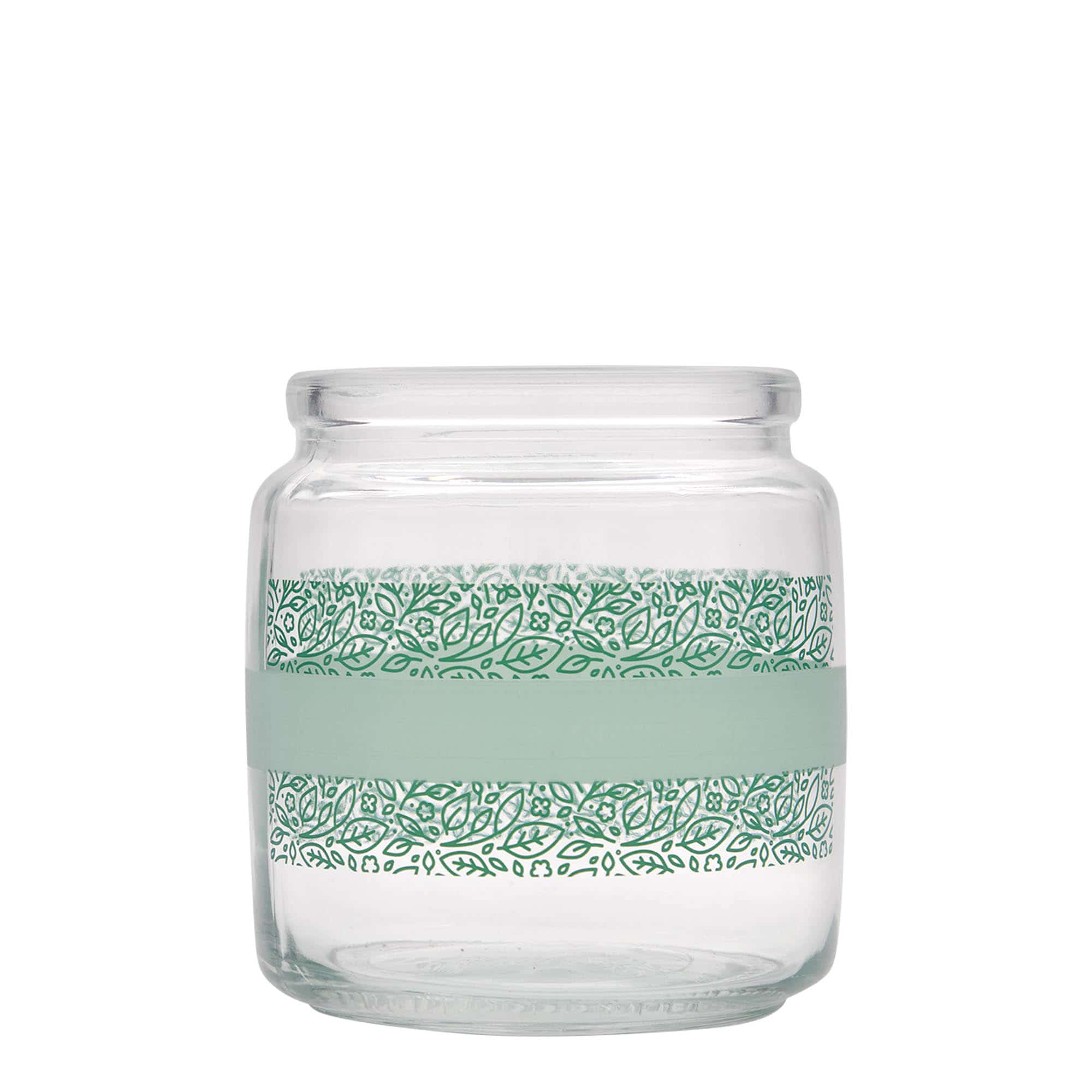 Tarro con tapa de corcho 'Giara' de 750 ml, motivo: Naturalmente verde, boca: corcho Tarro con tapa de corcho 'Giara' de 750 ml, motivo: Naturalmente verde, boca: corcho