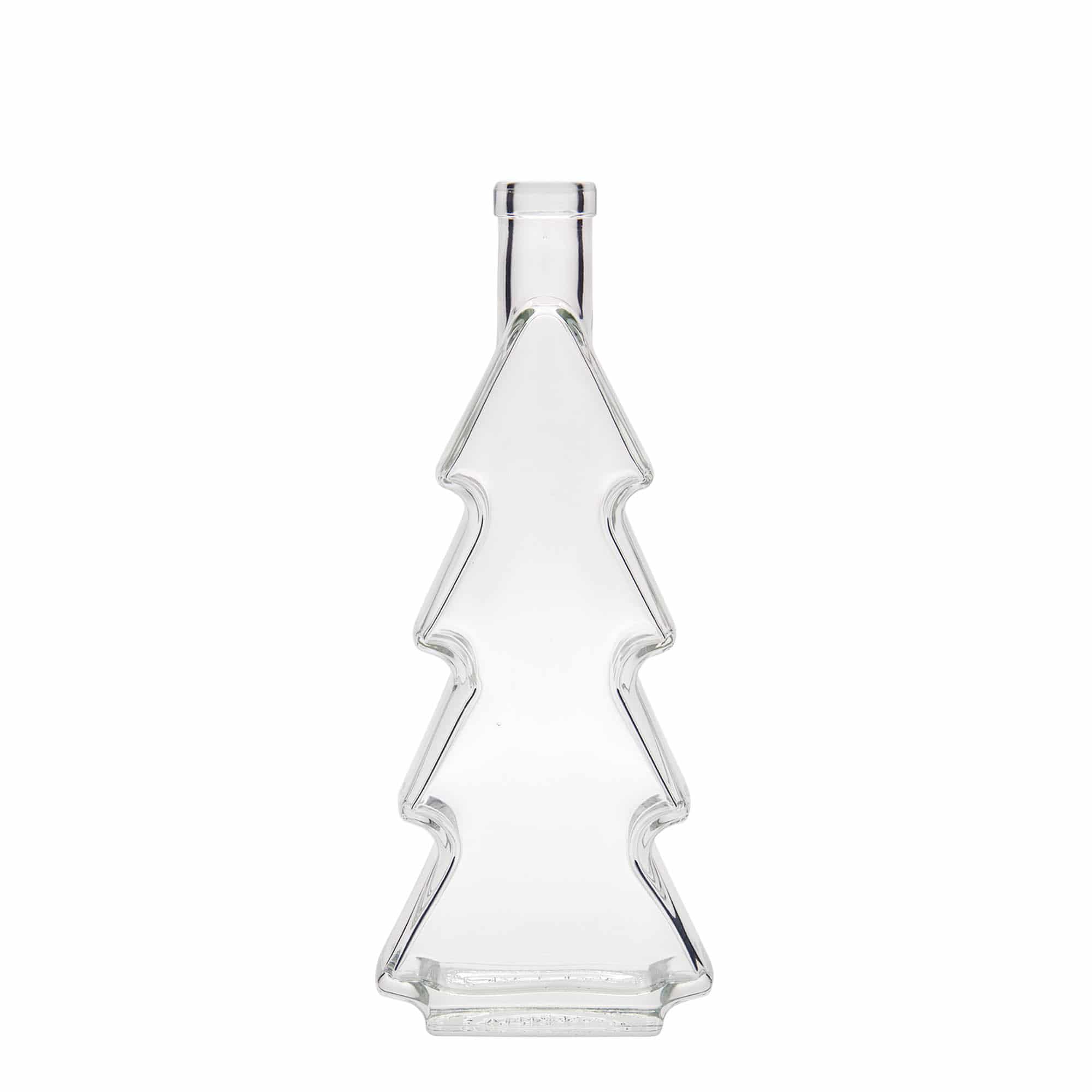 Botella de cristal de 350 ml 'Árbol de Navidad', boca: corcho