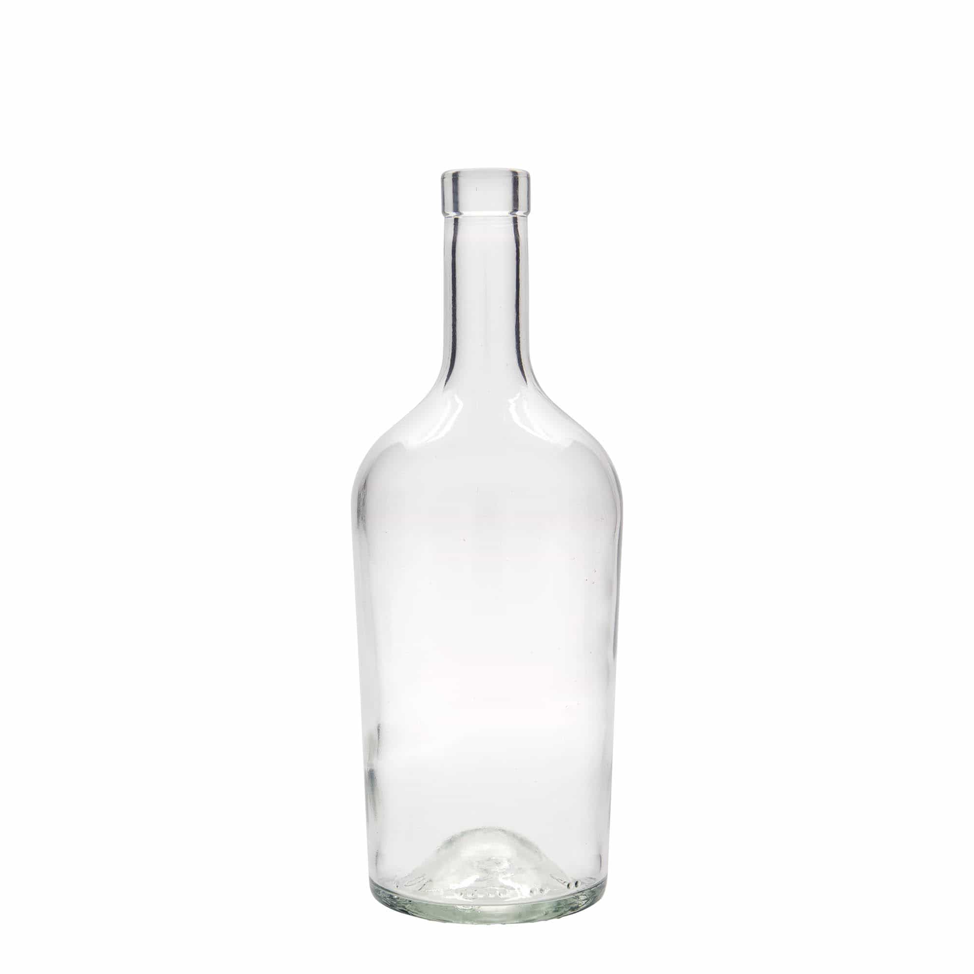 Botella de vidrio de 700 ml 'Margarethe', boca: corcho