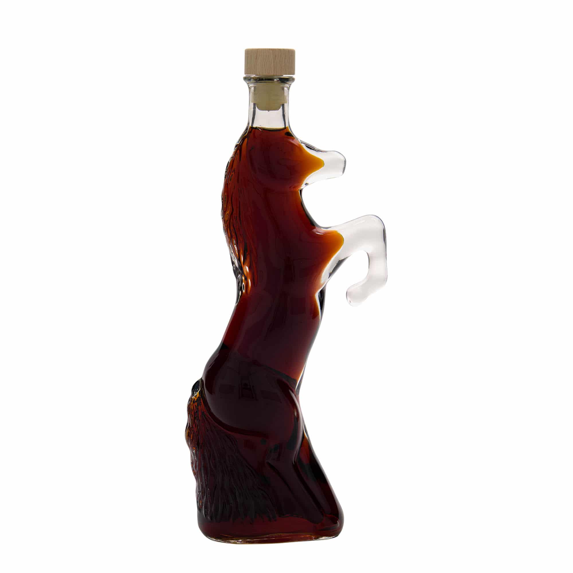 Botella de vidrio 'Wild Horse' de 350 ml, boca: corcho