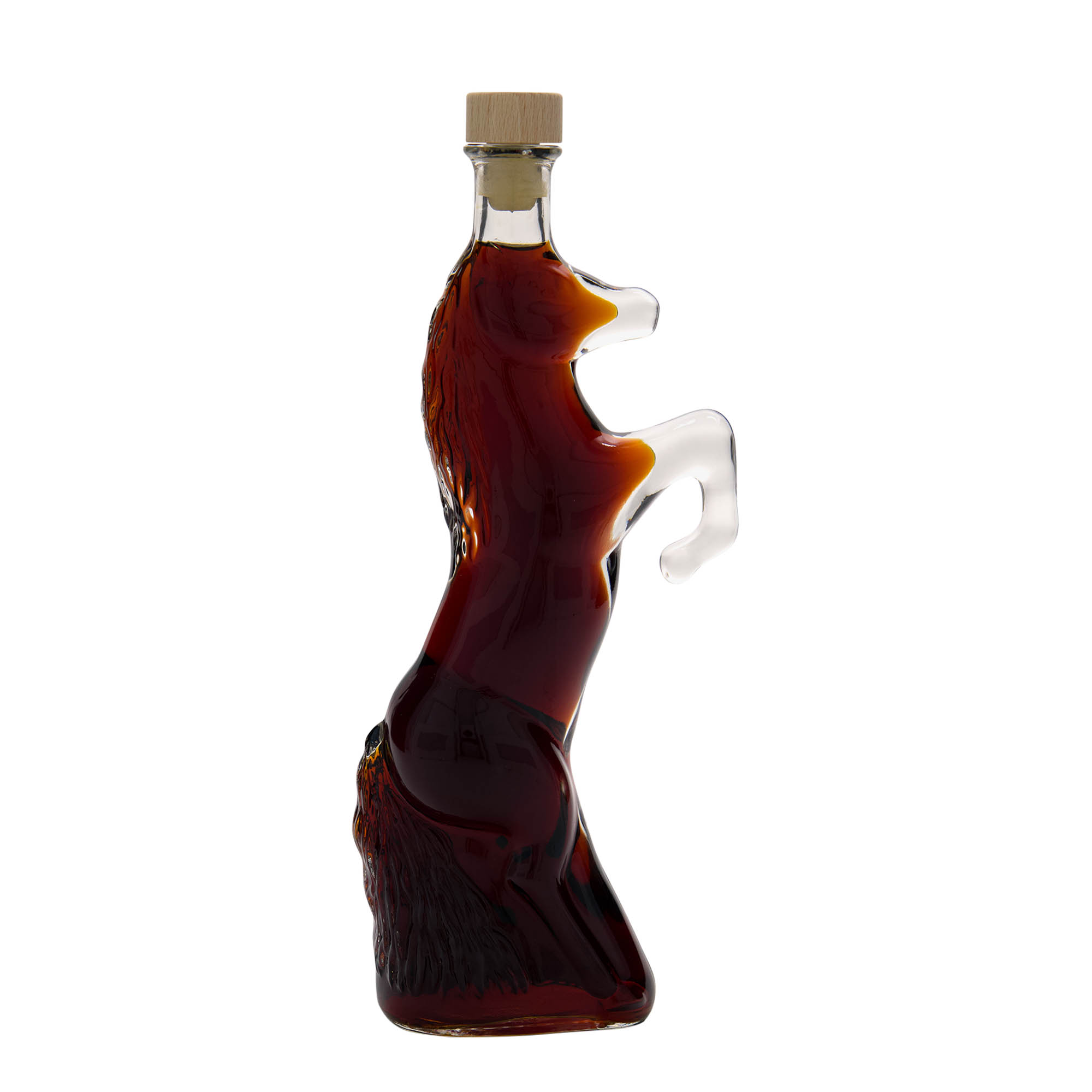 Botella de vidrio de 350 ml 'Wild Horse', boca: corcho