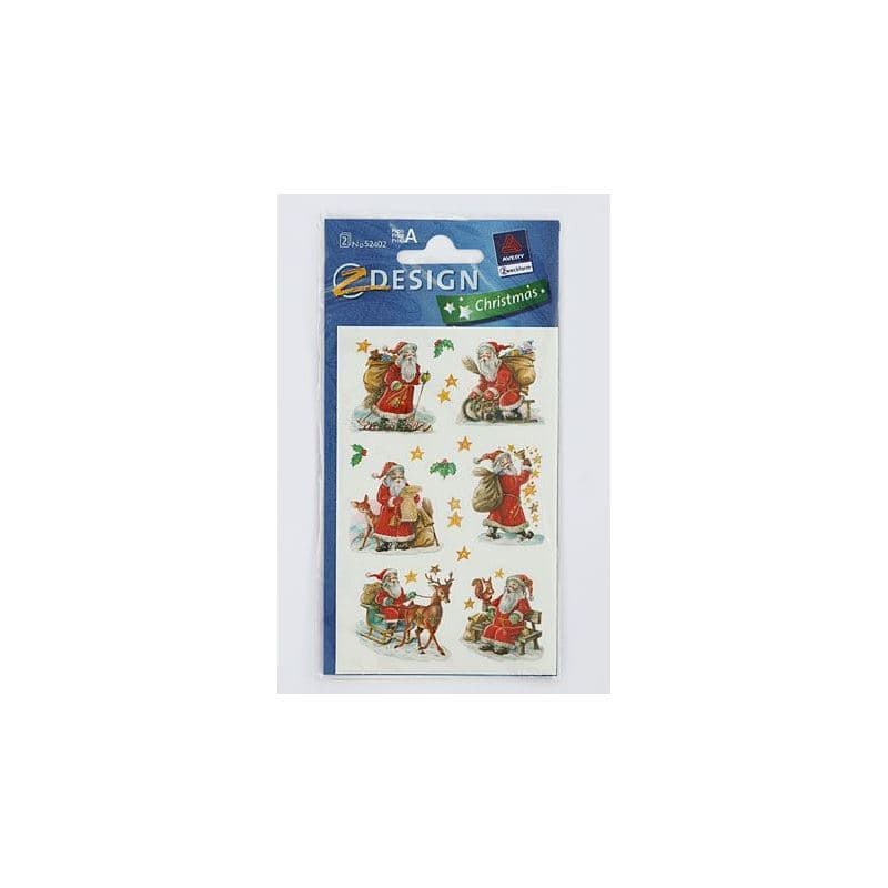 Etiquetas Zweckform 'Papás Noel', papel, multicolor