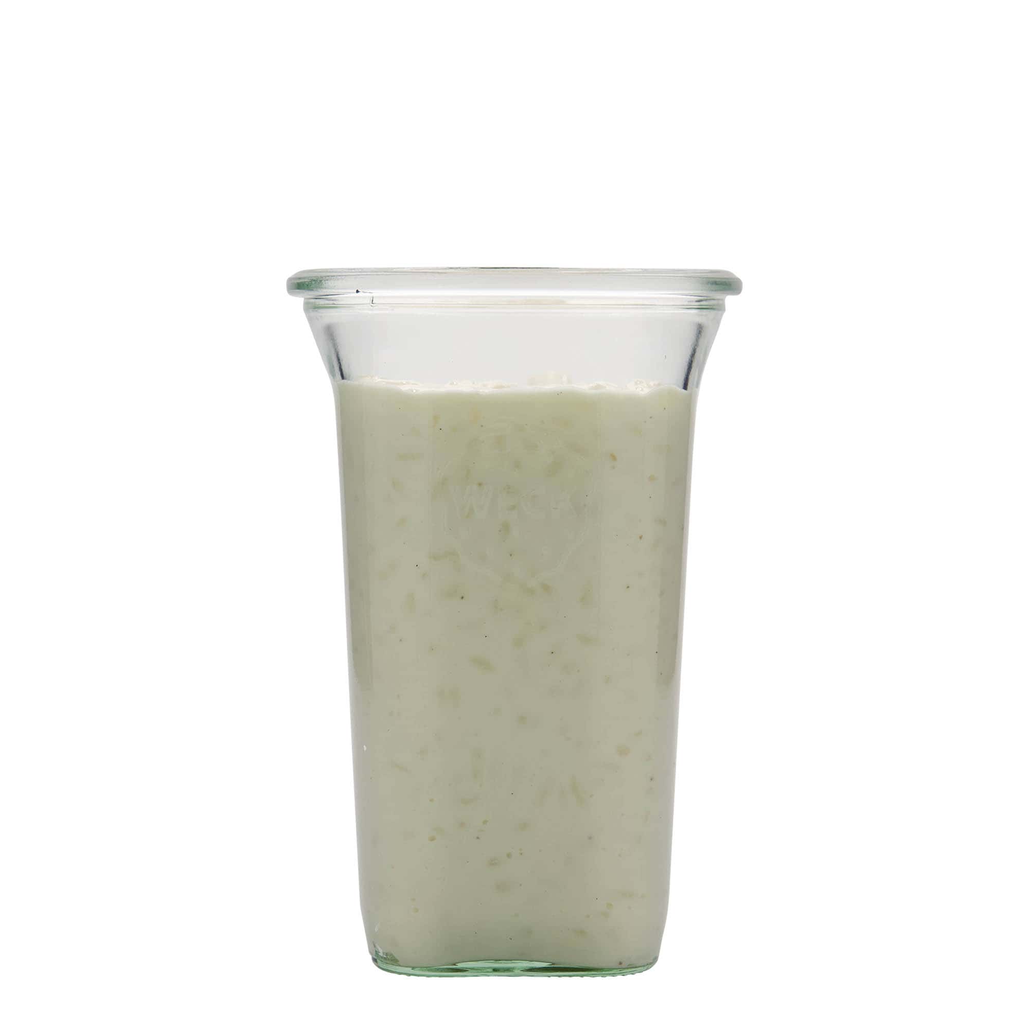 Tarro Quadro WECK de 795 ml, cuadrada, boca: borde redondo