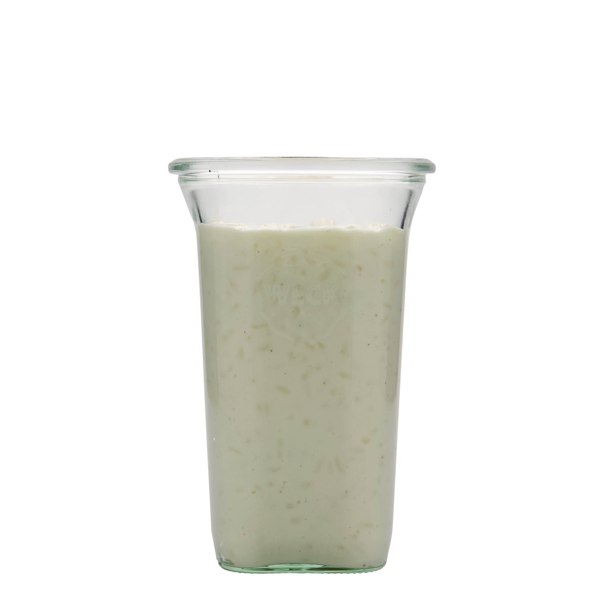 795 ml WECK-Quadroglas, cuadrado, boca: borde redondo
