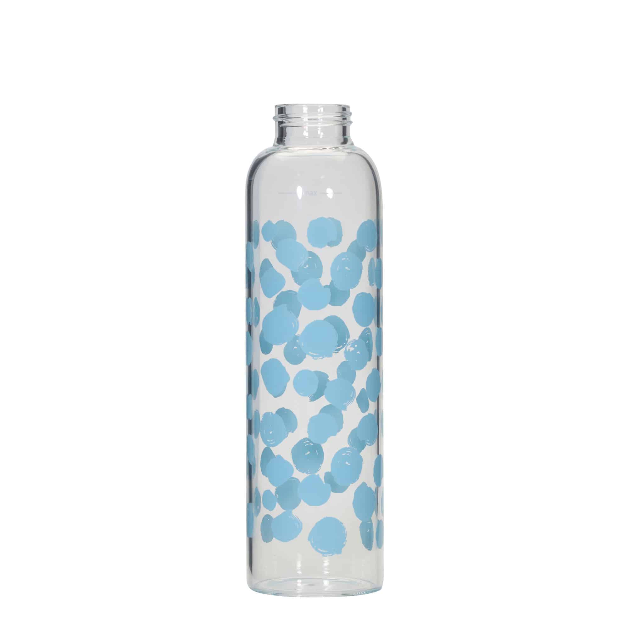 Botella de agua 'Perseus' de 500 ml, motivo: puntos azules, boca: tapón de rosca Botella de agua 'Perseus' de 500 ml, motivo: puntos azules, boca: tapón de rosca