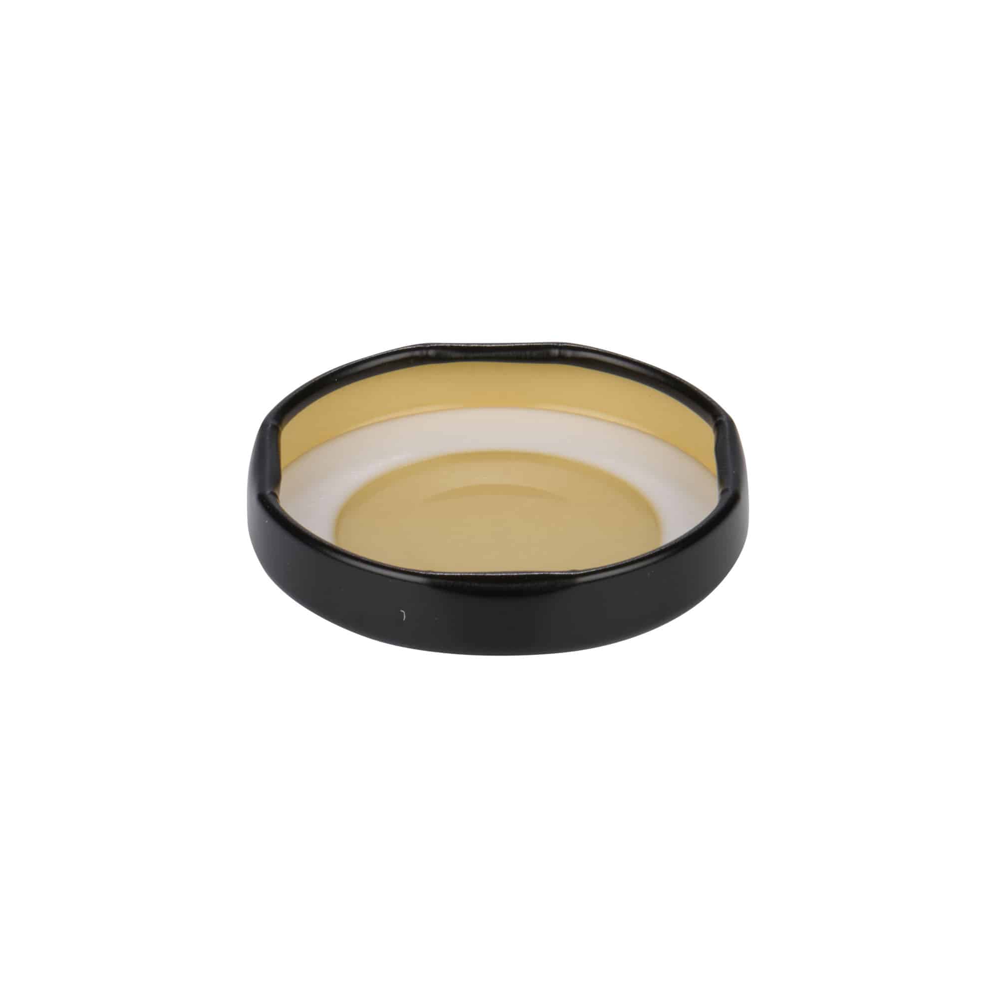 Tapa Twist-Off, hojalata, negra, para boca: TO 43