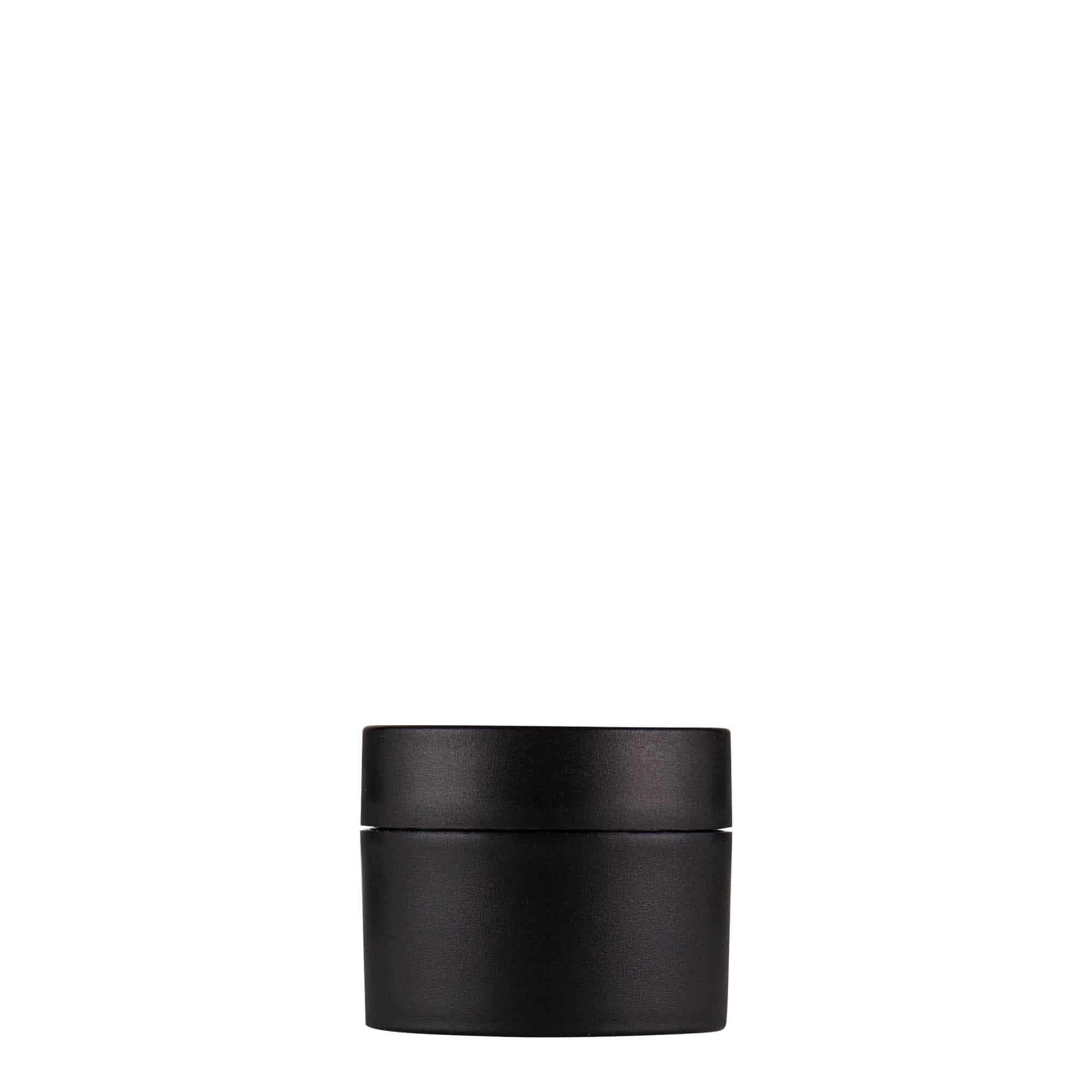 15 ml bote de plástico 'Antonella', PP, negro, boca: cierre de rosca