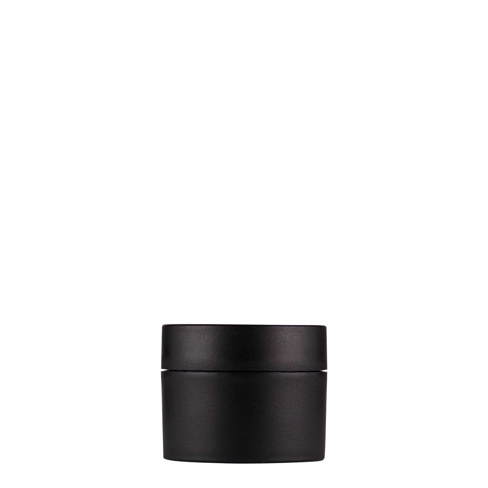 15 ml bote de plástico 'Antonella', PP, negro, boca: cierre de rosca