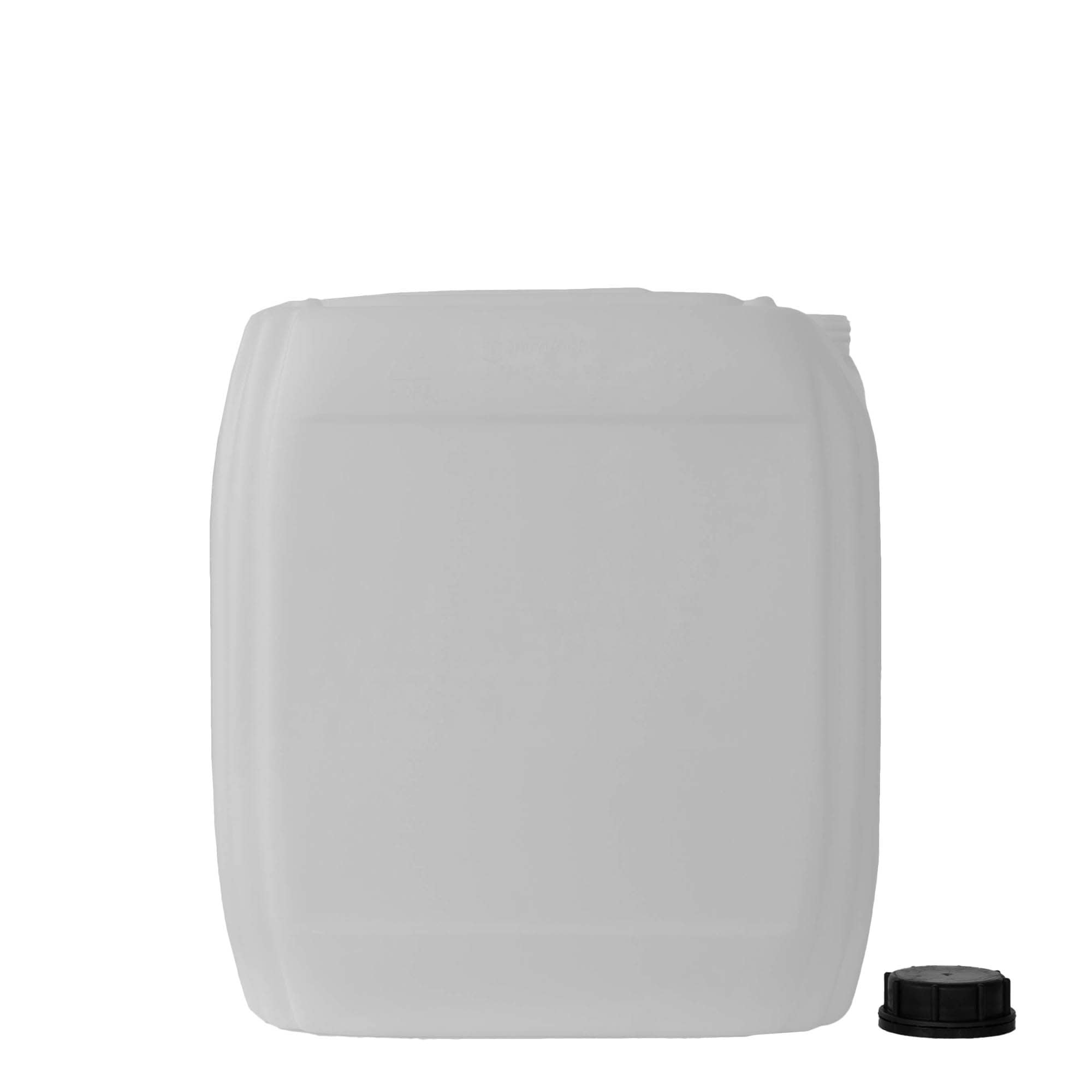Bidón de 30 l, rectangular, plástico HDPE, natural, boca: ND 60