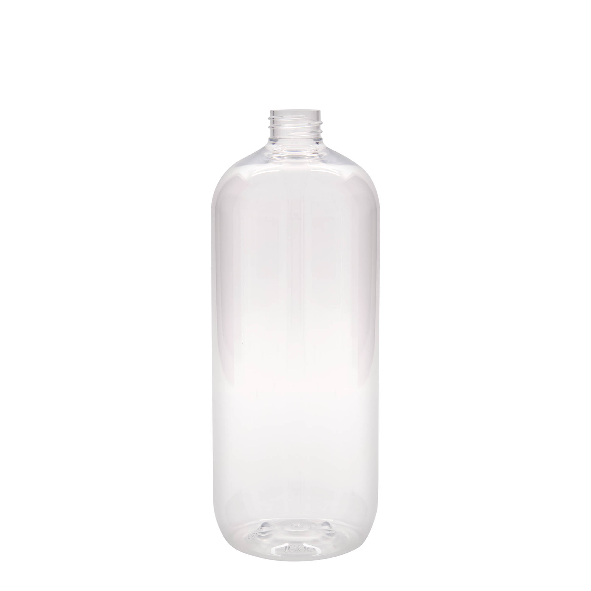 Botella PET de 1.000 ml 'Boston', plástico, boca: 28/410