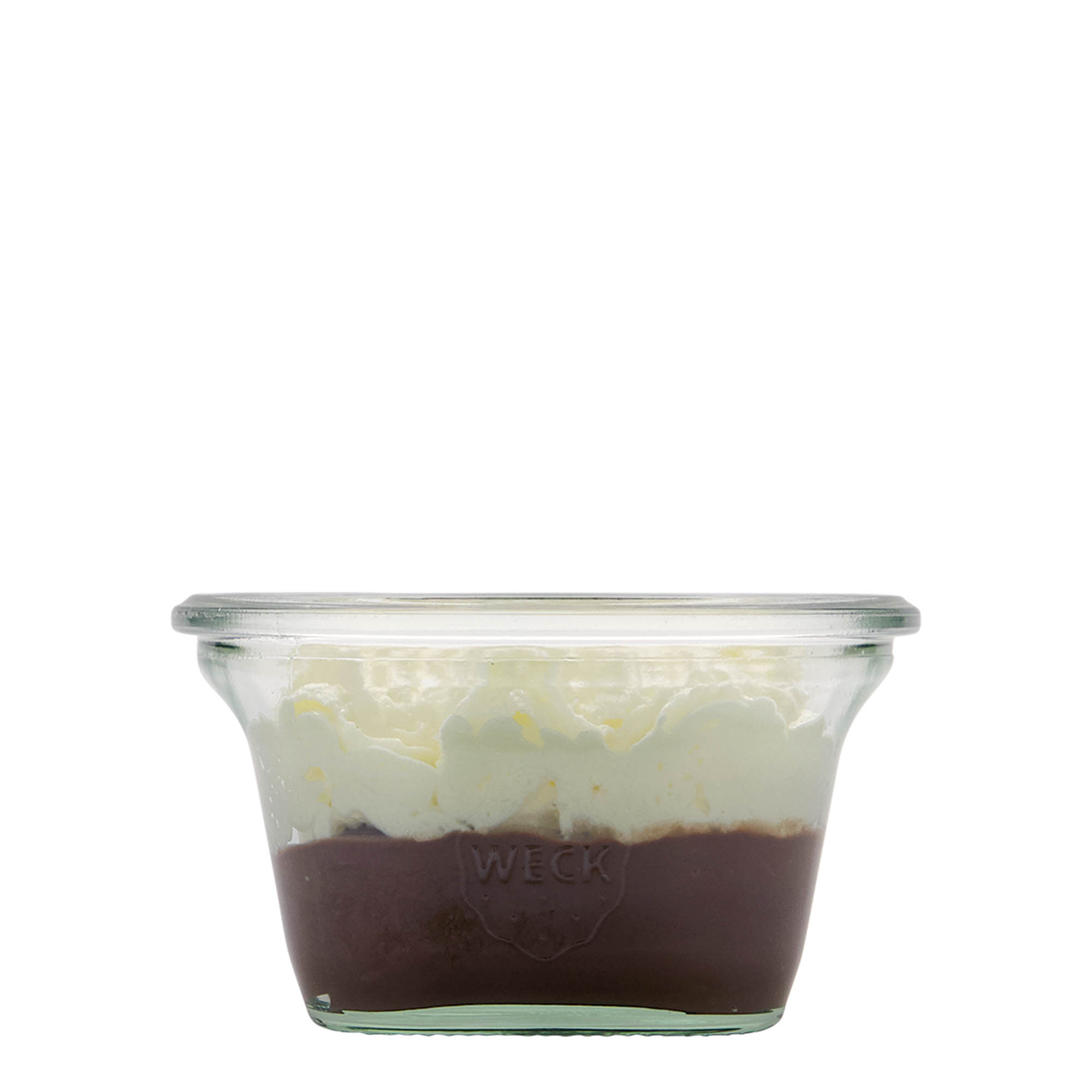 290 ml WECK-Quadroglas, cuadrado, boca: borde redondo