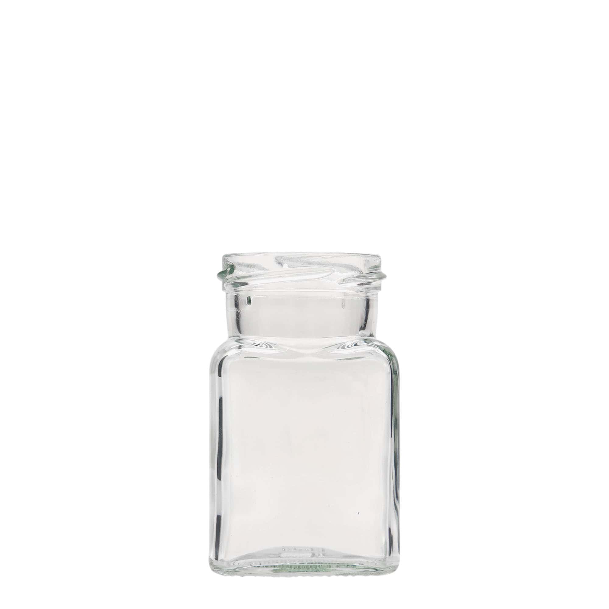 150 ml tarro cuadrado, boca: Twist-Off (TO 53)