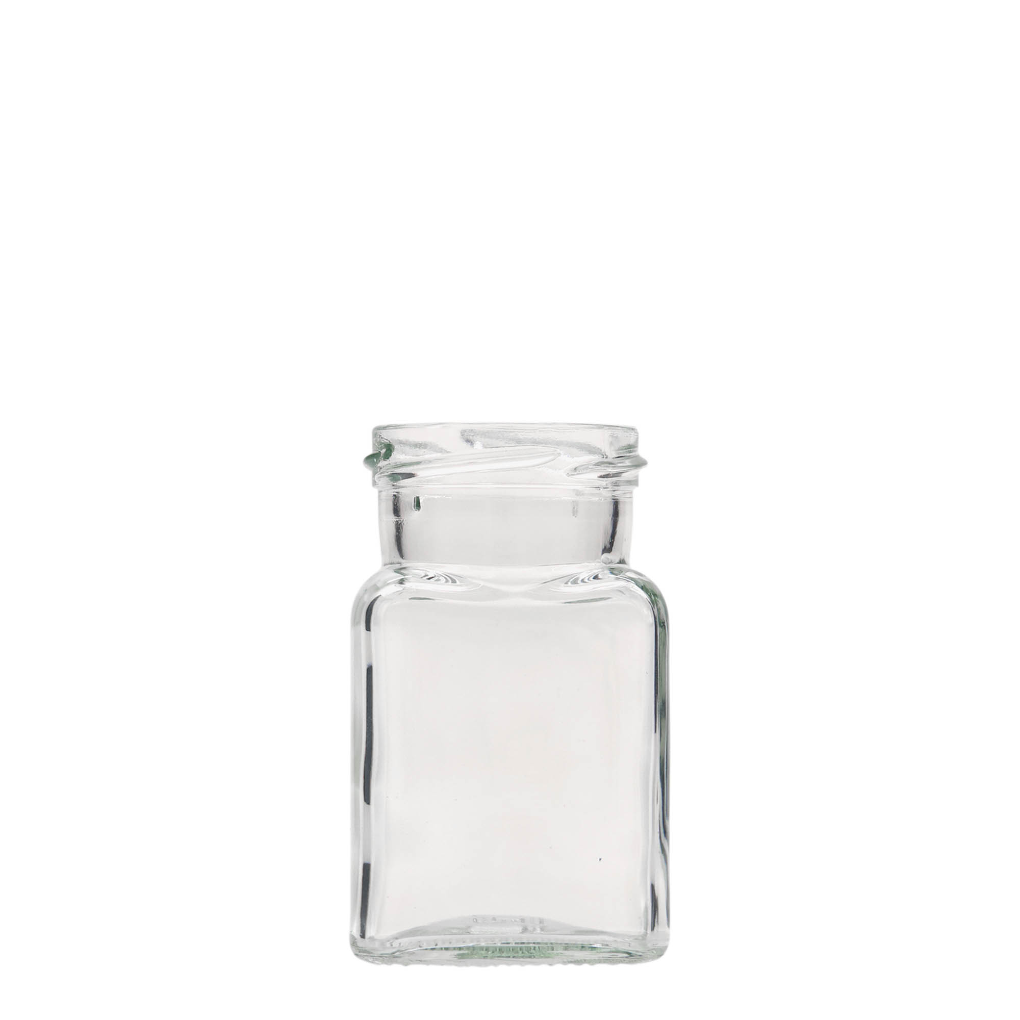 150 ml tarro cuadrado, boca: Twist-Off (TO 53) 150 ml tarro cuadrado, boca: Twist-Off (TO 53)