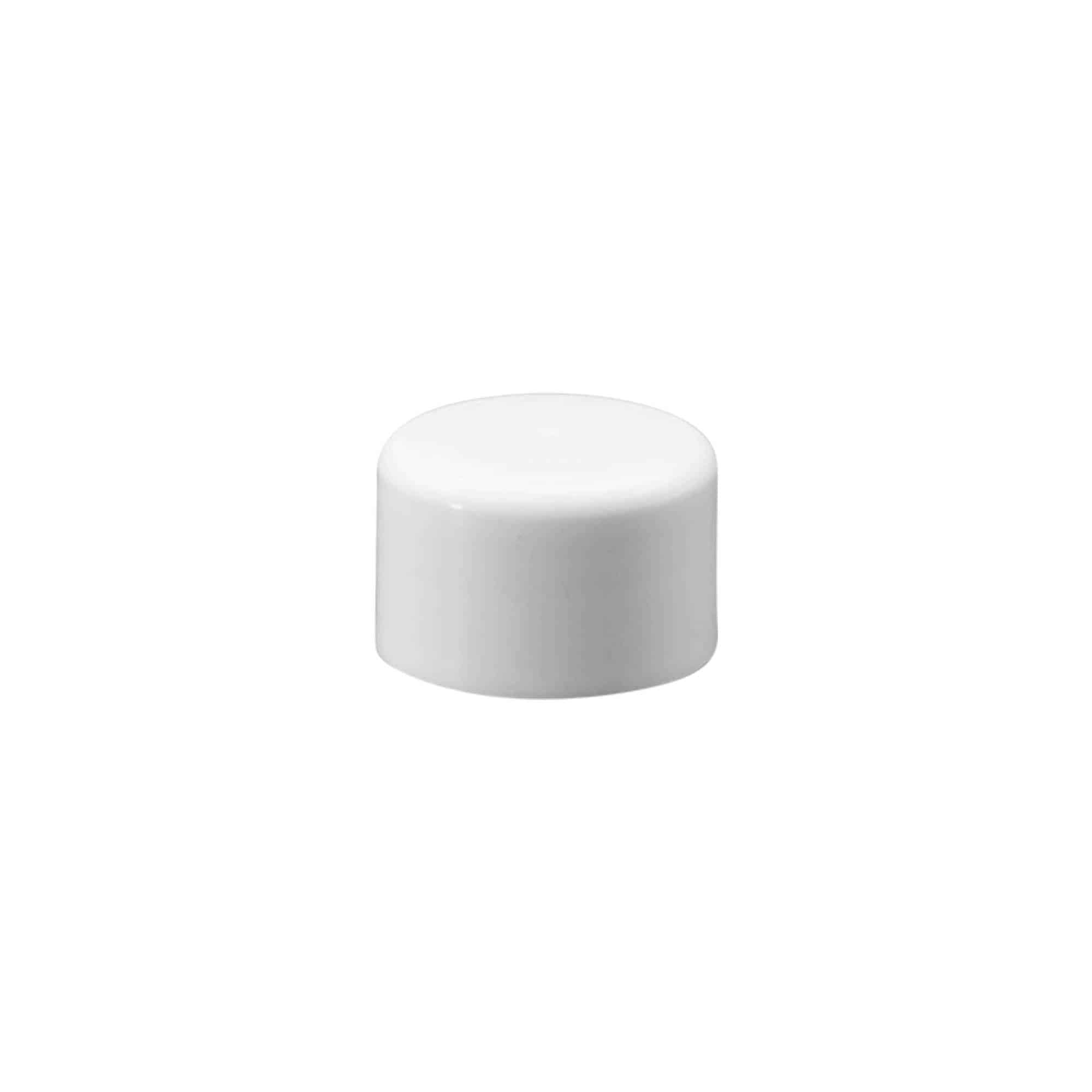 Tapón de rosca, plástico de PP, blanco, para boca: 24/410 Tapón de rosca, plástico de PP, blanco, para boca: 24/410