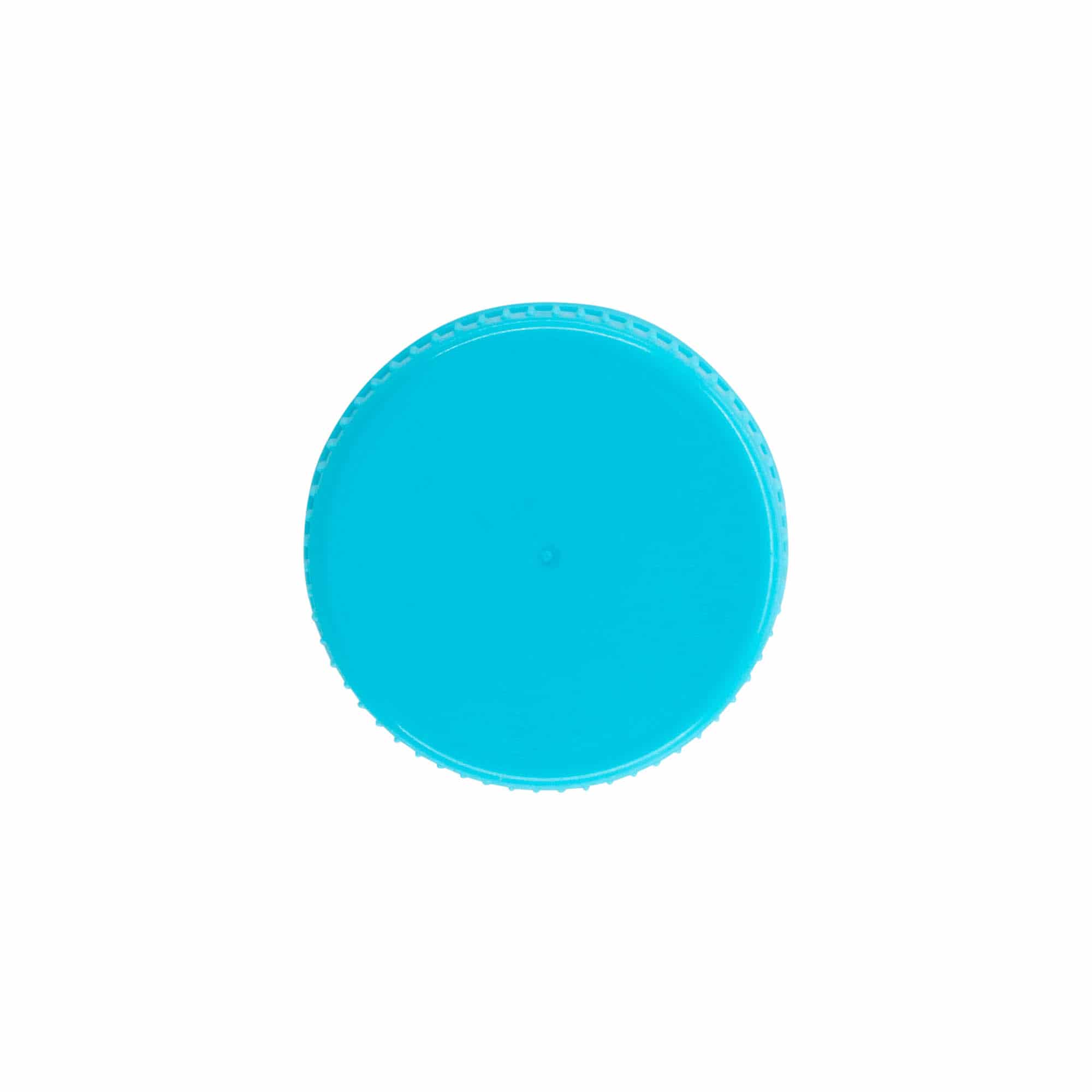 Tapón de rosca de 40 mm, plástico de PE, azul claro