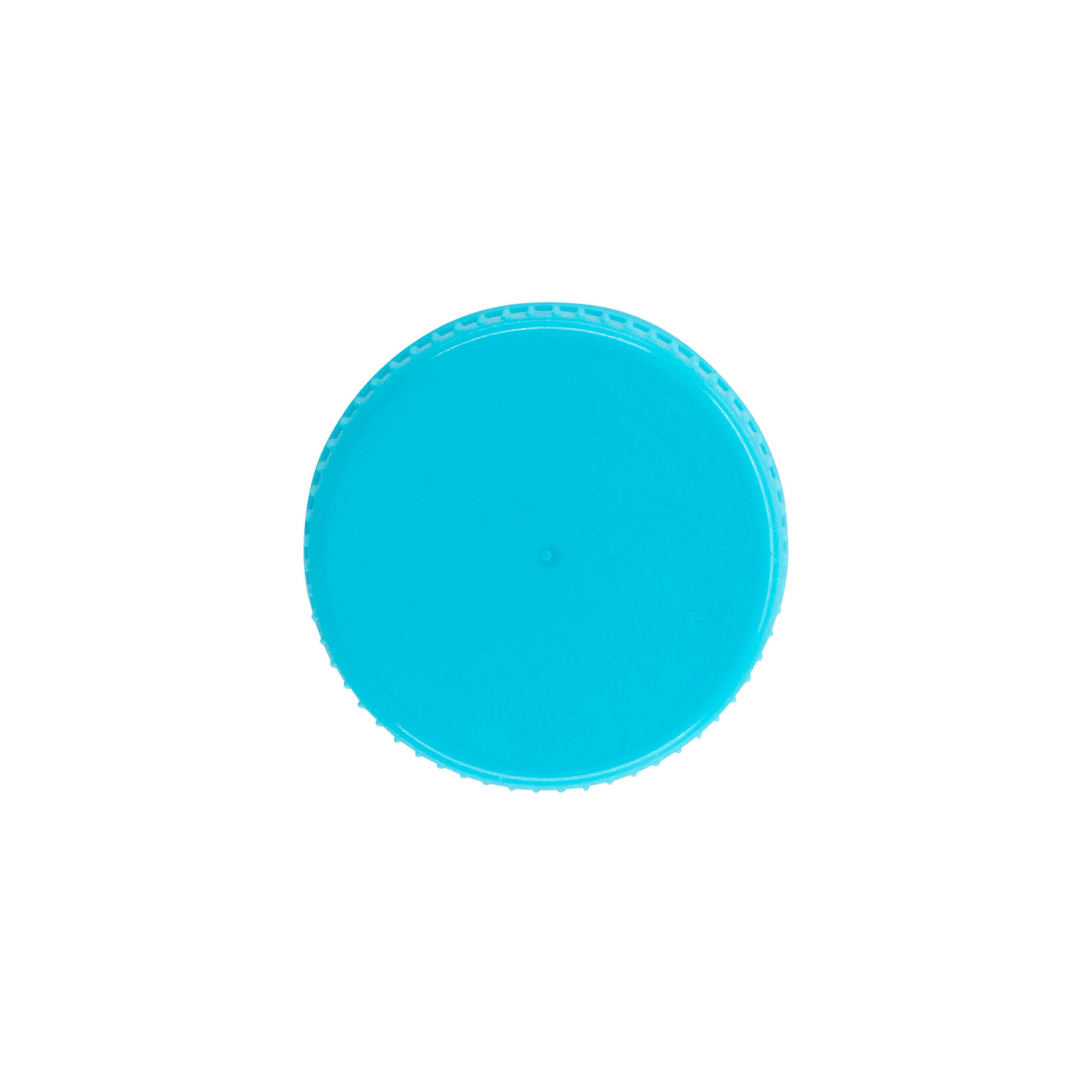 Tapa roscada 40 mm, plástico PE, azul claro