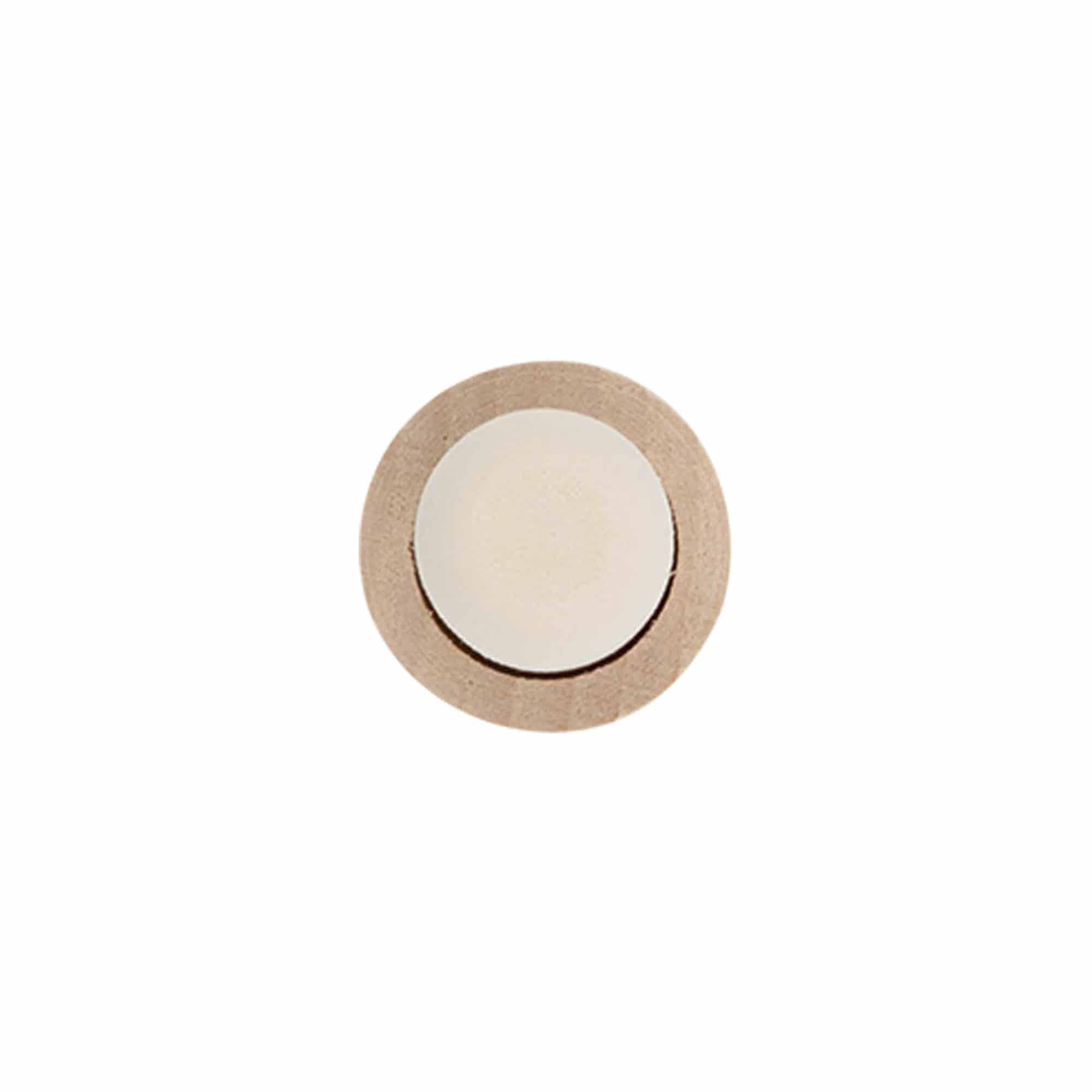 Tapones con asa de corcho 19 mm, madera/plástico, para boca: corcho