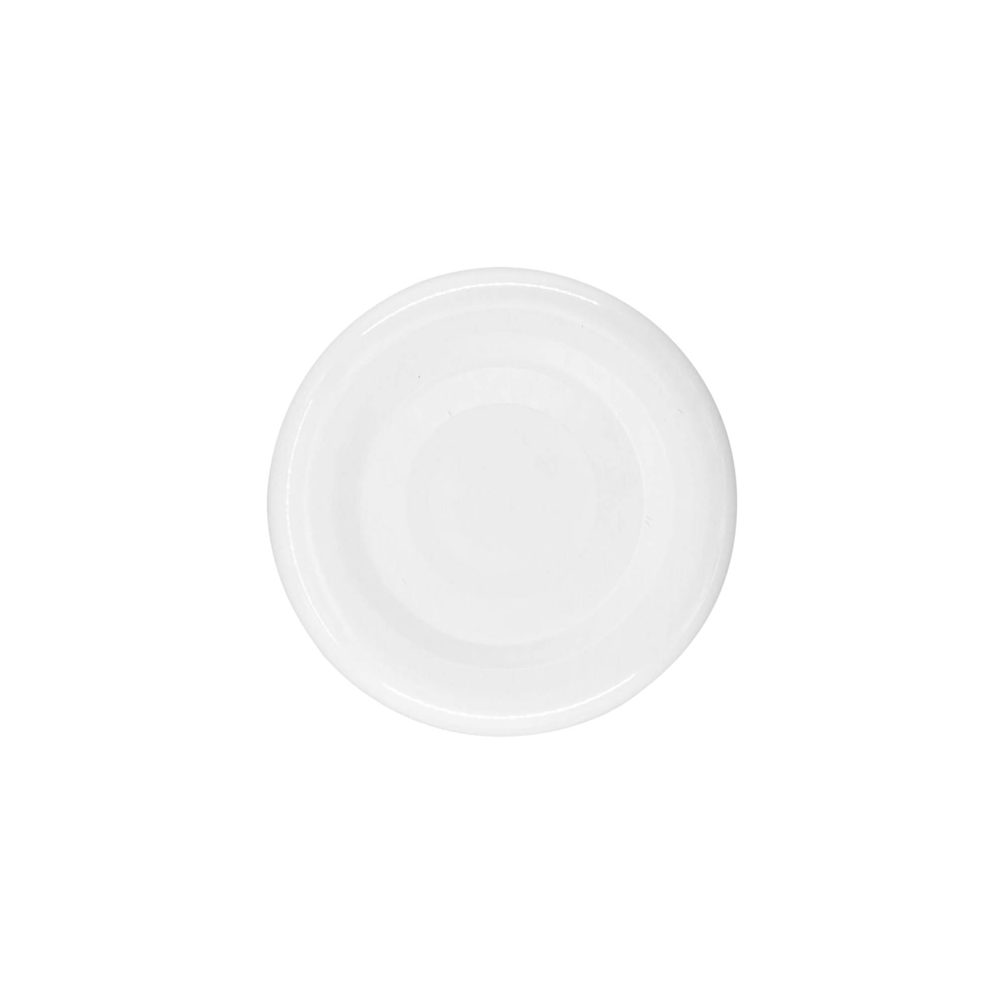 Tapa Twist-Off, hojalata, blanca, para boca: TO 38