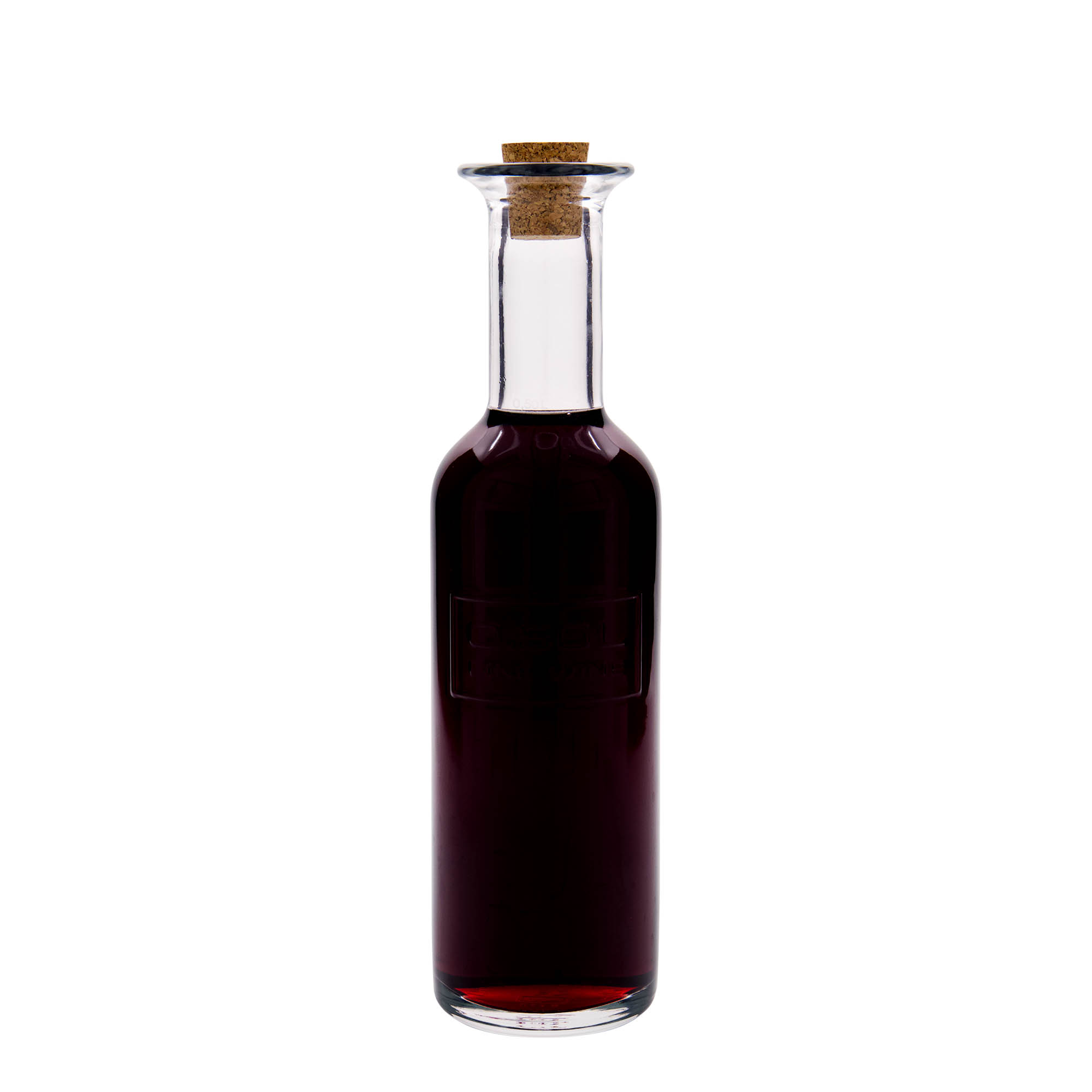 Botella de vidrio de 500 ml 'Optima Fine Wine', boca: corcho Botella de vidrio de 500 ml 'Optima Fine Wine', boca: corcho