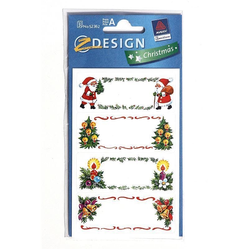 Zweckform Etiquetas «Imágenes de Navidad», papel, multicolor